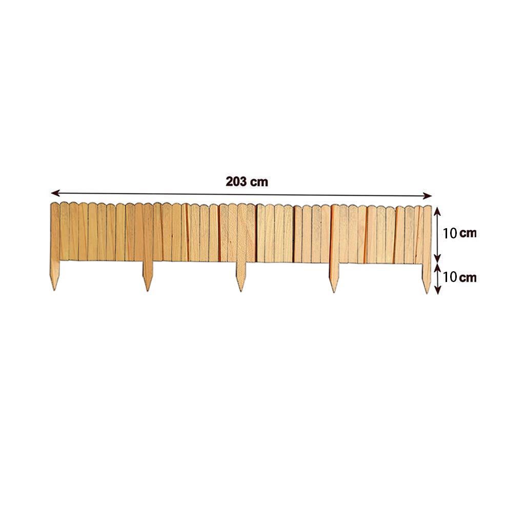 Garden Wooden Fence Edging Decorative for Garden Landscape Wood
