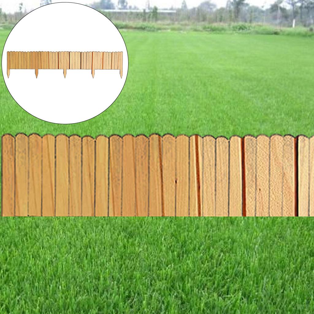 Garden Wooden Fence Edging Decorative for Garden Landscape Wood