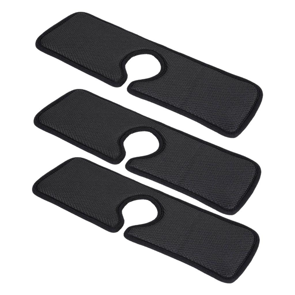 3 Pack Faucet Absorbent Mat Sink Absorbent Mat for Bathroom Countertop Black