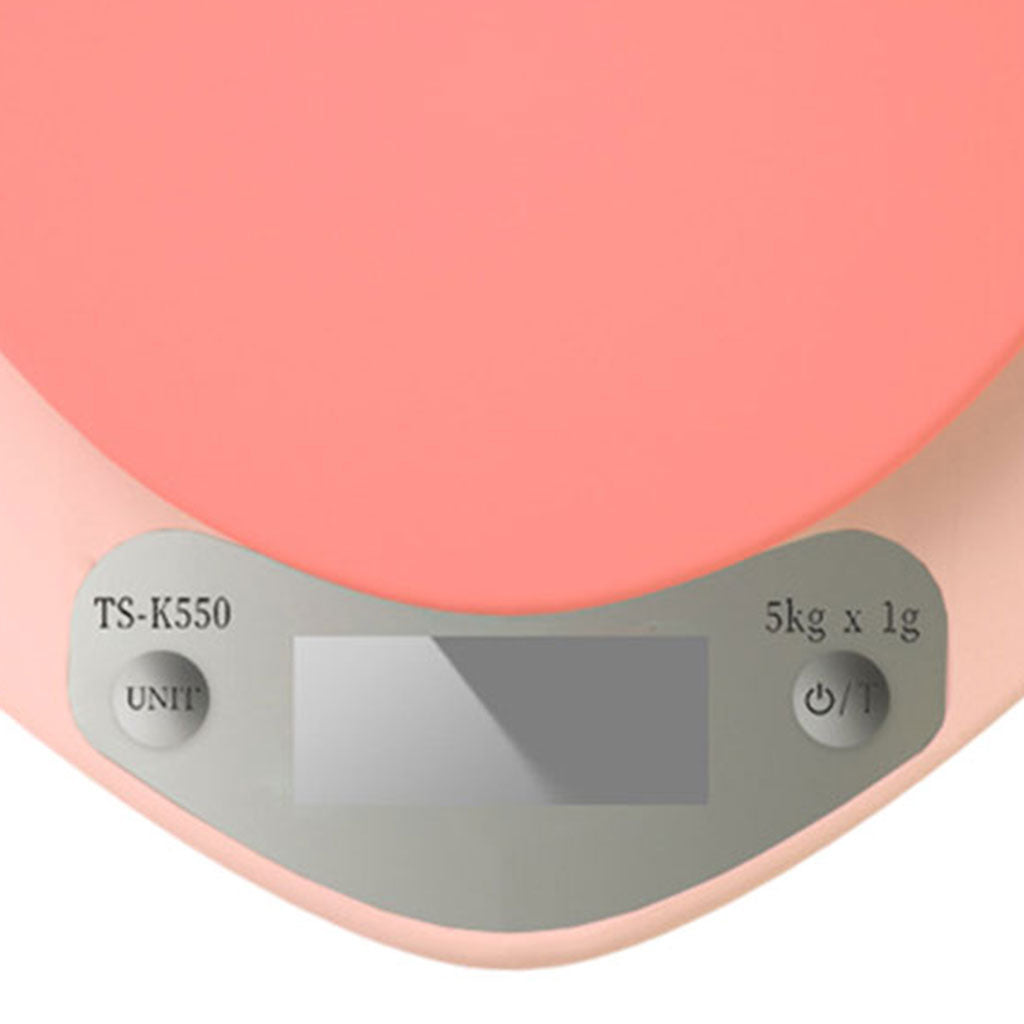Portable Digital Kitchen Scale G/lb/oz Heart-Shaped Accurate Tool for Bakery Battery Models