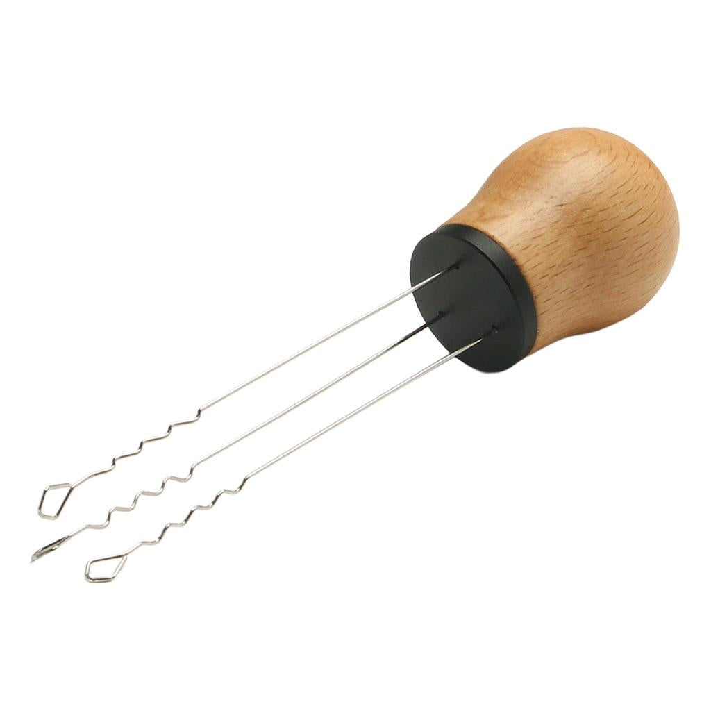 Espresso Coffee Stirrer Professional Powder Dispensing for Espresso Barista Beech Black