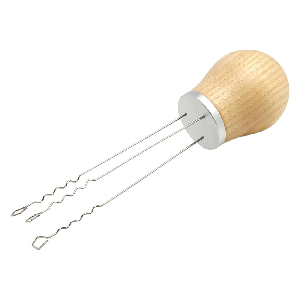 Espresso Coffee Stirrer Professional Powder Dispensing for Espresso Barista Ash Wood Silver