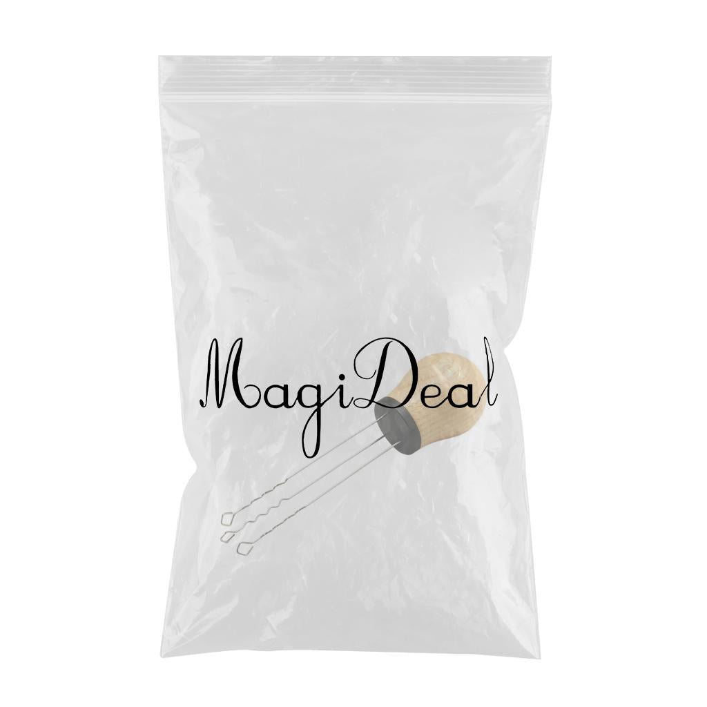 Espresso Coffee Stirrer Professional Powder Dispensing for Espresso Barista Ash Wood Black