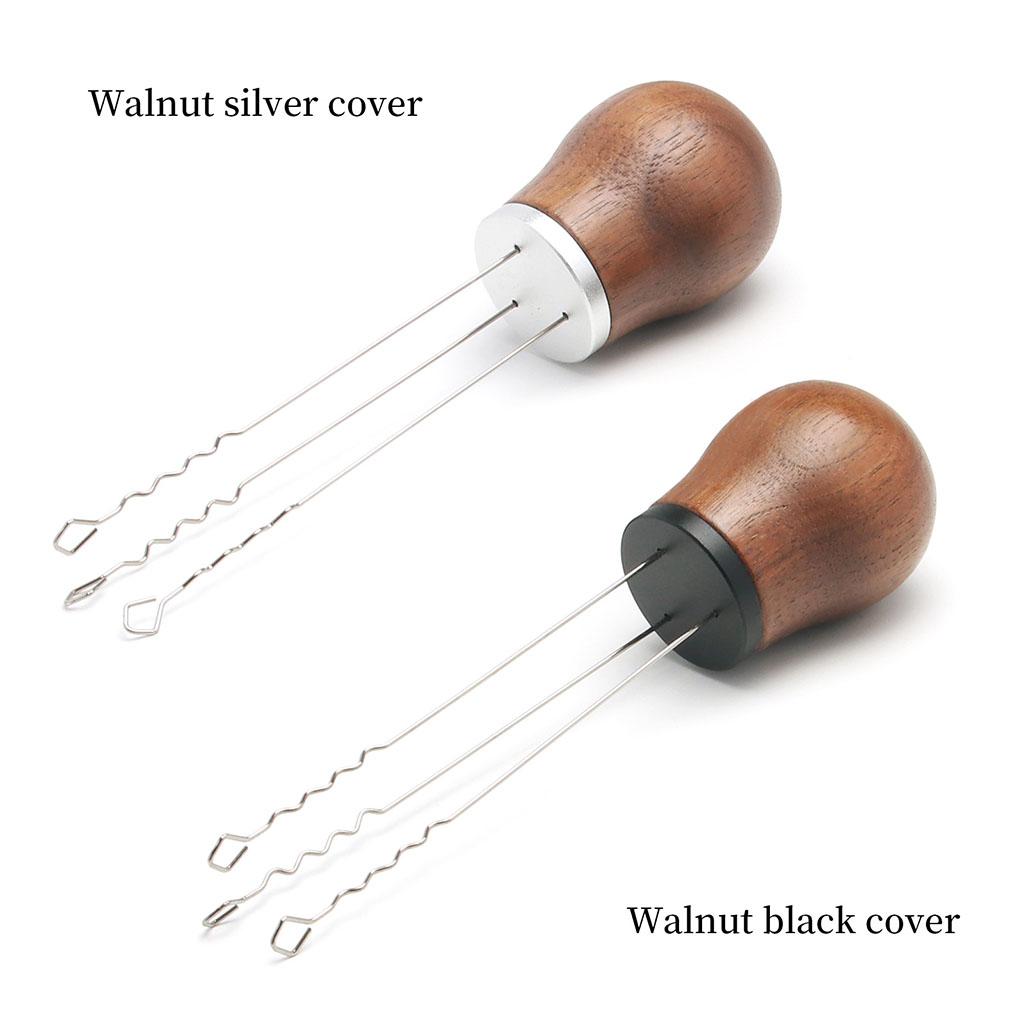 Espresso Coffee Stirrer Professional Powder Dispensing for Espresso Barista Wulnut Black