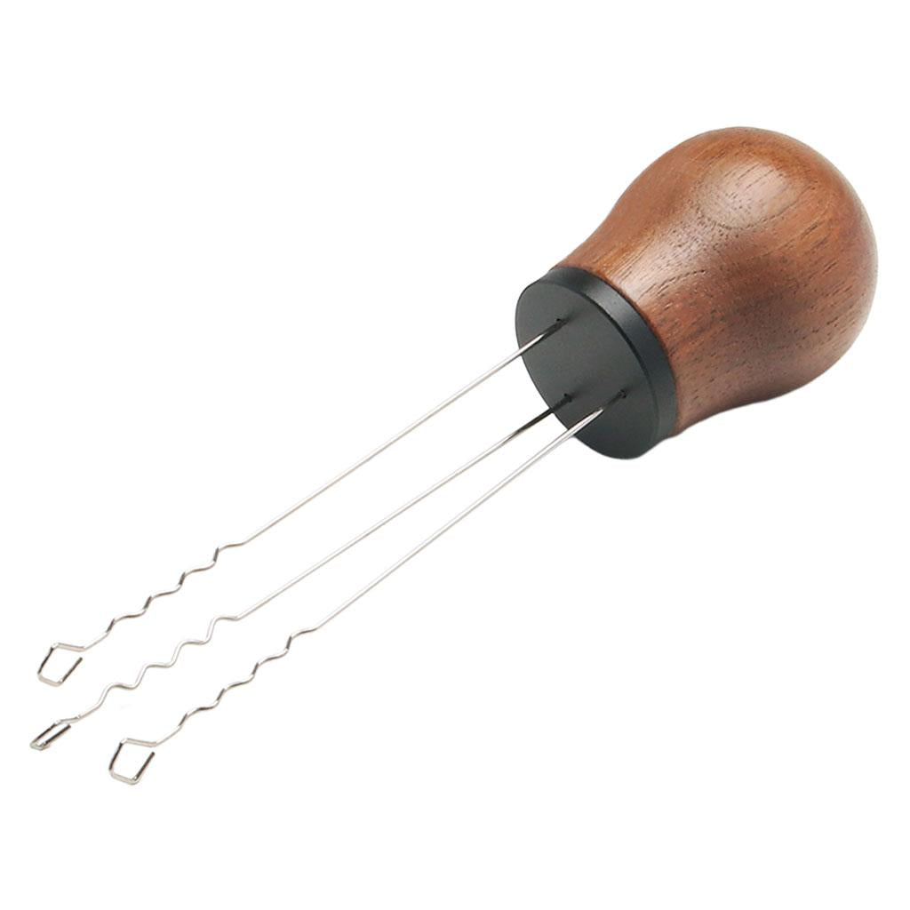 Espresso Coffee Stirrer Professional Powder Dispensing for Espresso Barista Wulnut Black