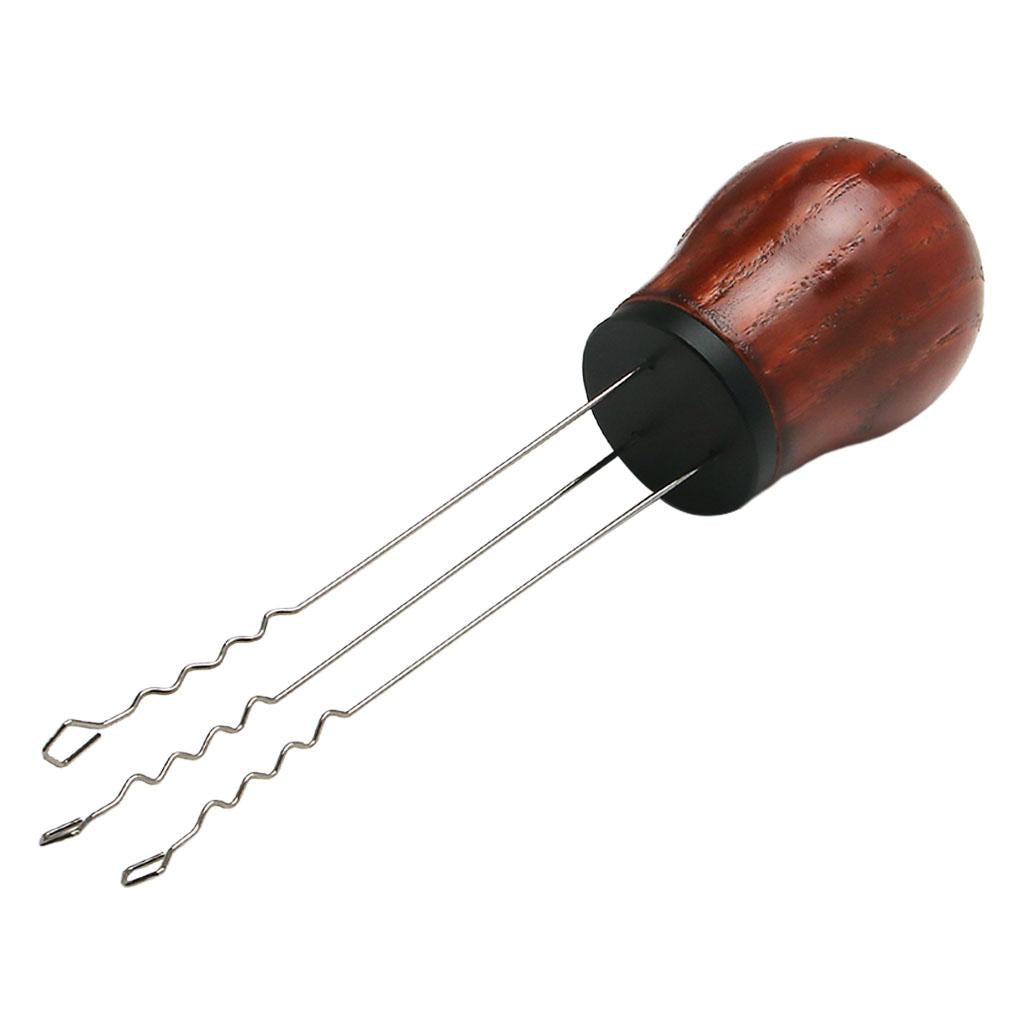 Espresso Coffee Stirrer Professional Powder Dispensing for Espresso Barista Redwood Black