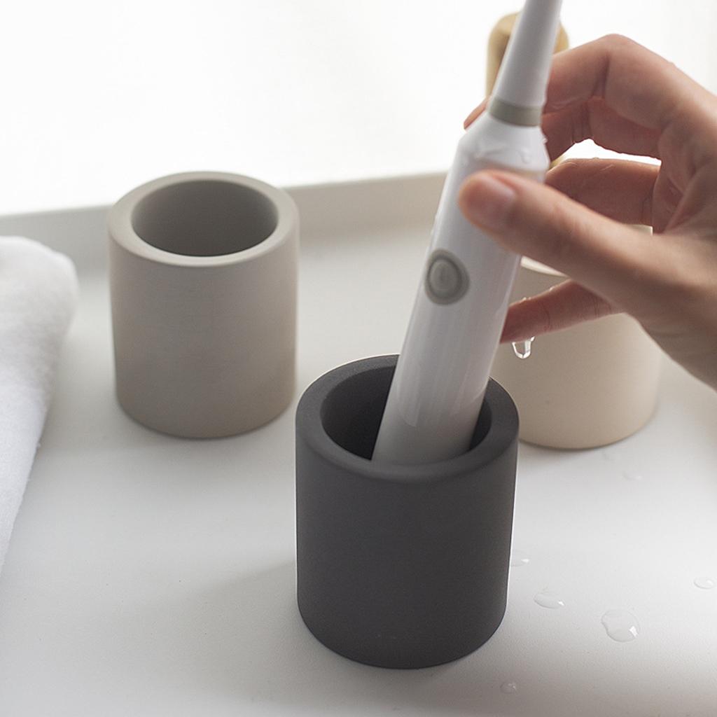 Diatomite Electric Toothbrush Holder Fast Water Drying Holder for Toothpaste Grey A