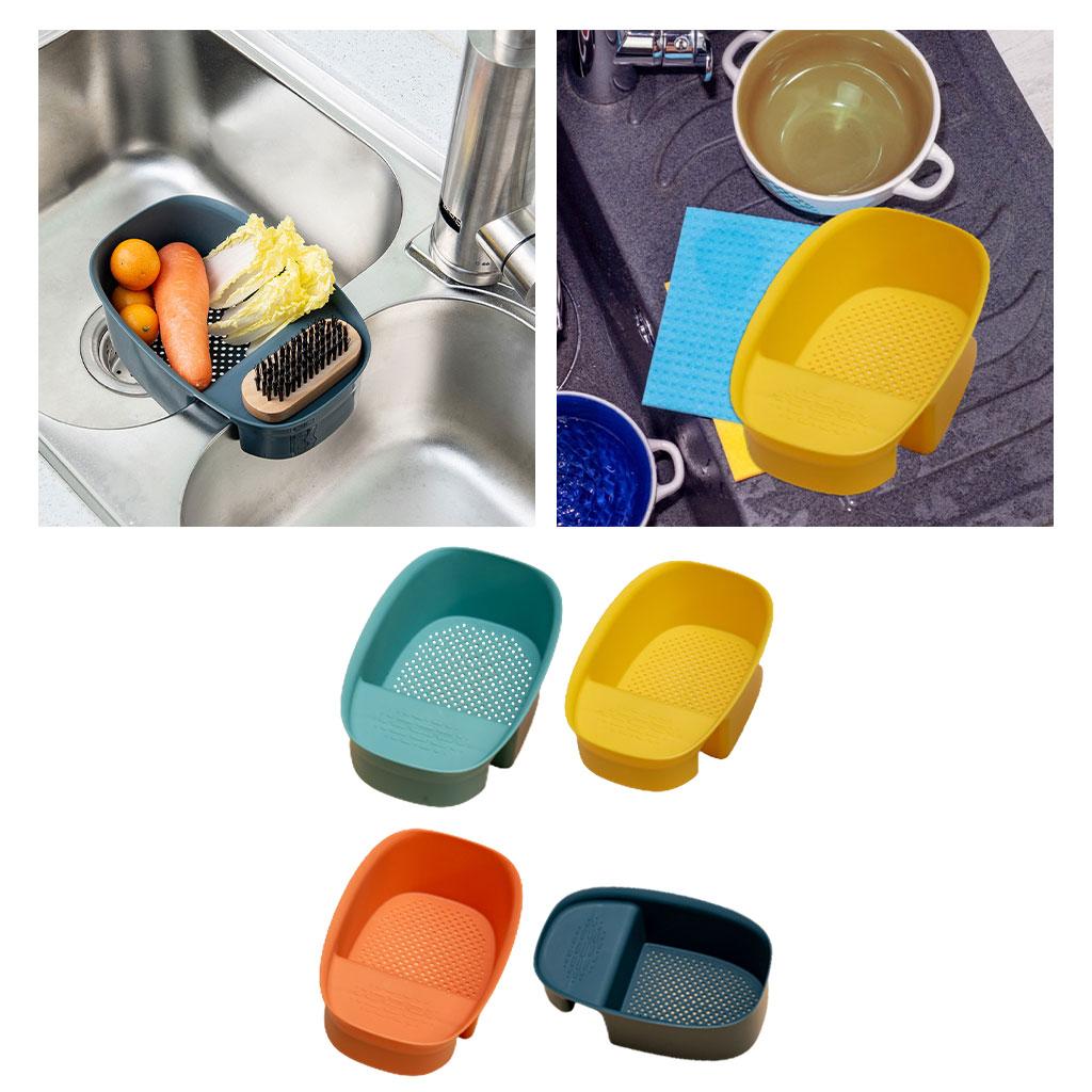 Kitchen Sink Strainer Basket Saddle-Shaped for Wash Vegetables Fruits Pasta Green