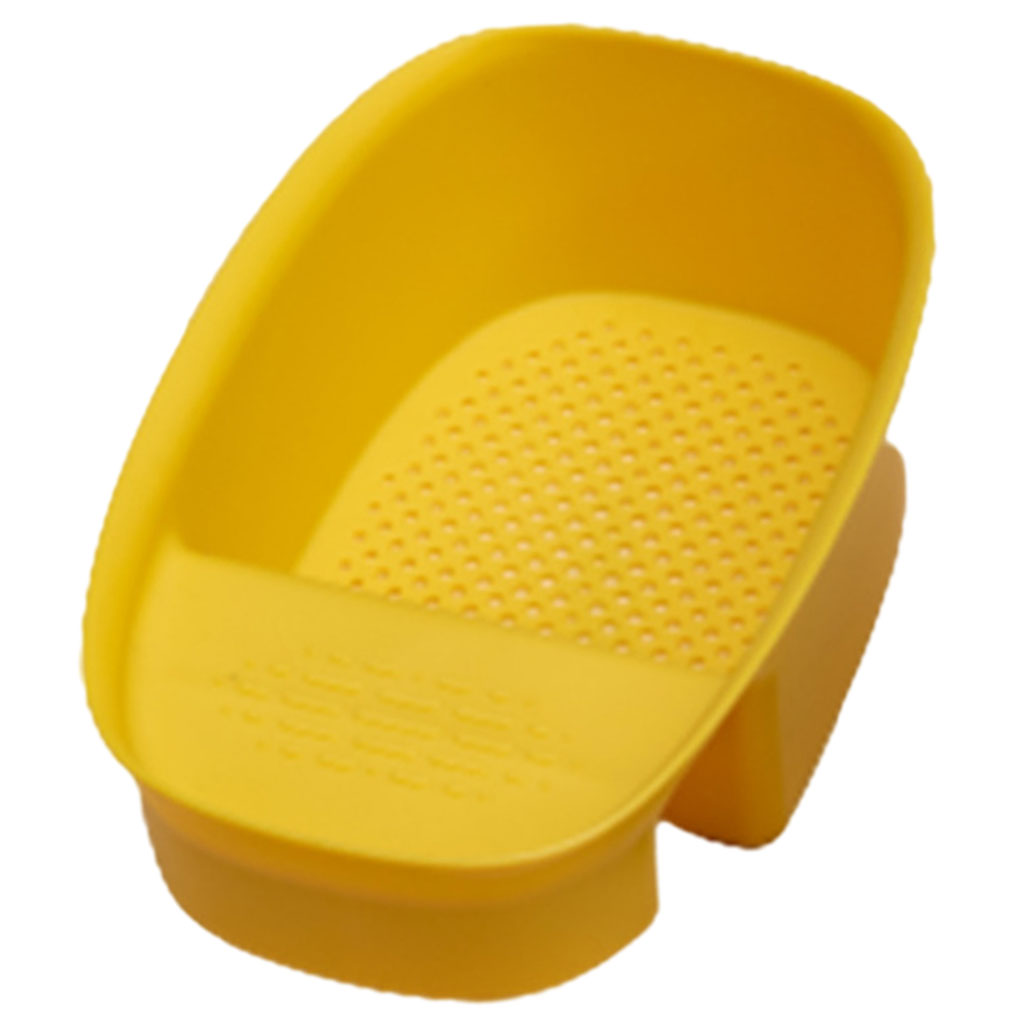 Kitchen Sink Strainer Basket Saddle-Shaped for Wash Vegetables Fruits Pasta Yellow