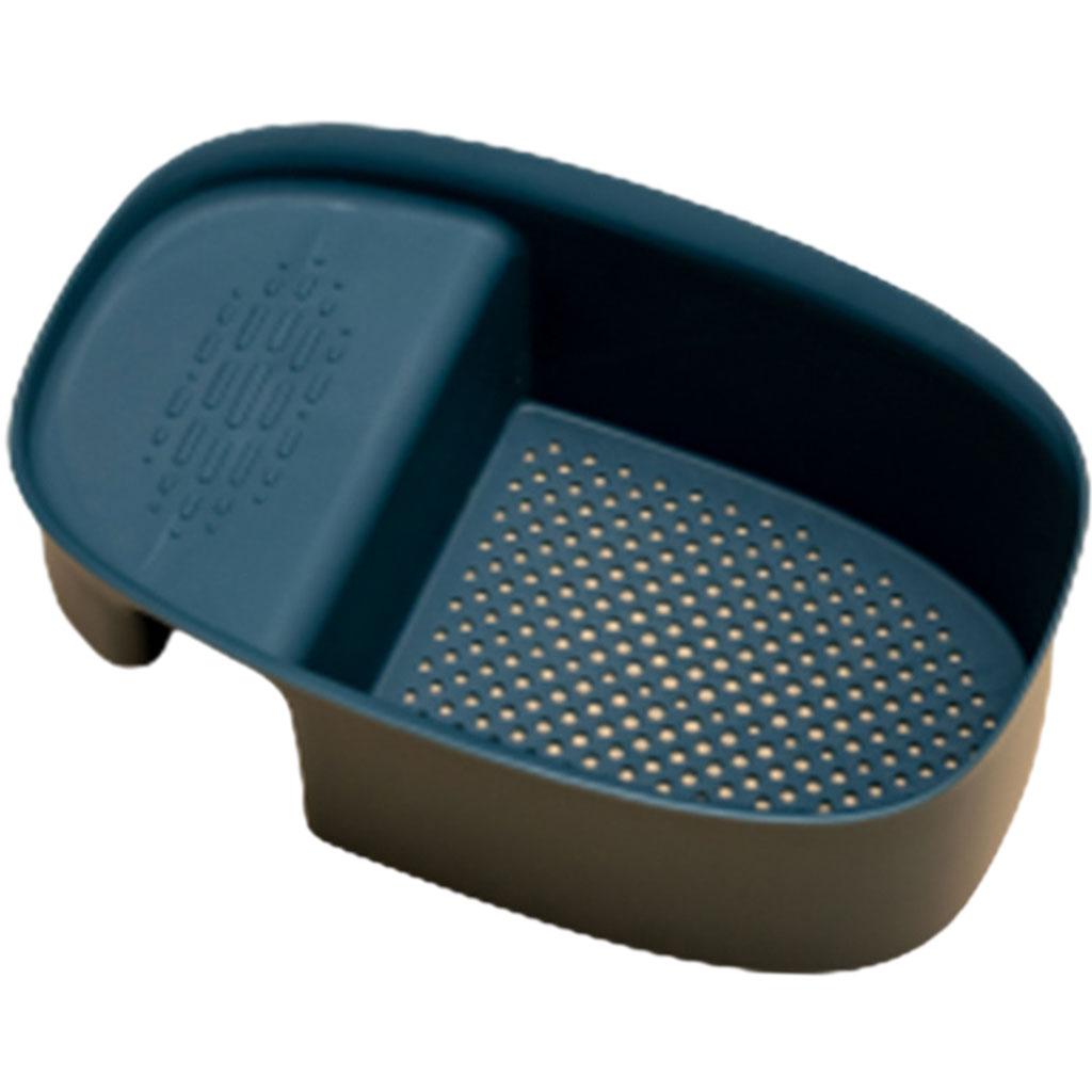Kitchen Sink Strainer Basket Saddle-Shaped for Wash Vegetables Fruits Pasta Blue
