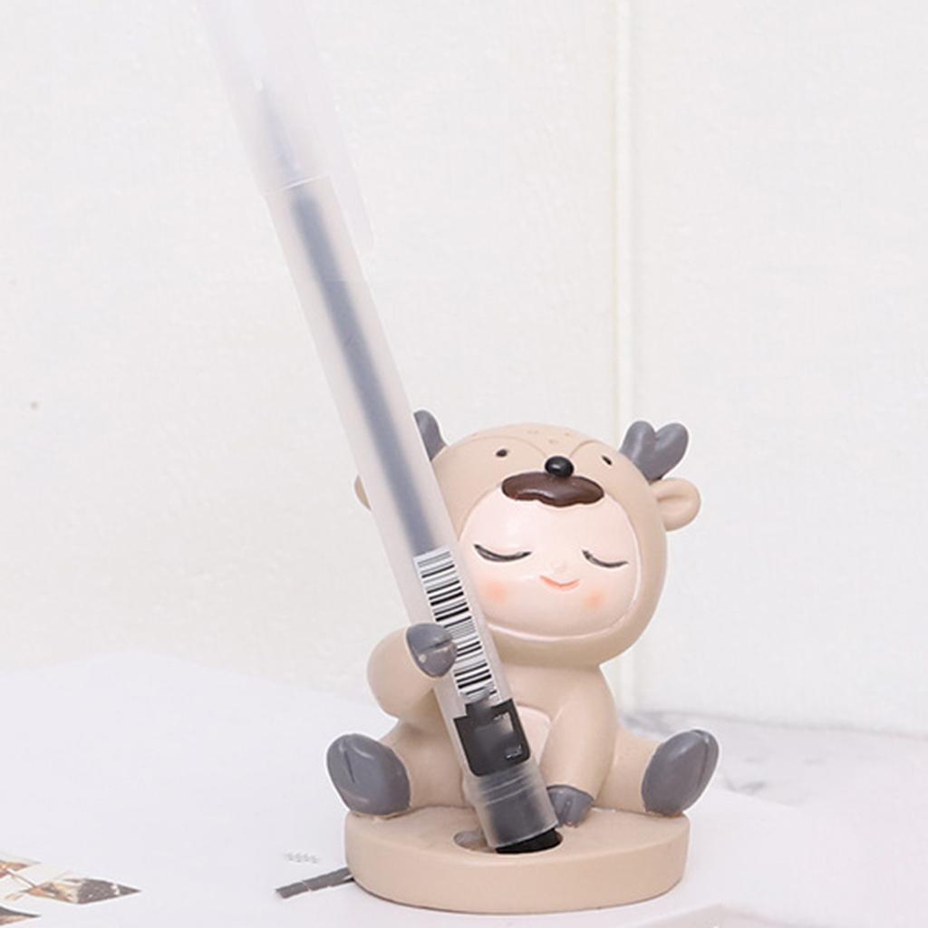 Cute Toothbrush Holder Stand Animal Shape Multi-Functional for Hotel Vanity Deer