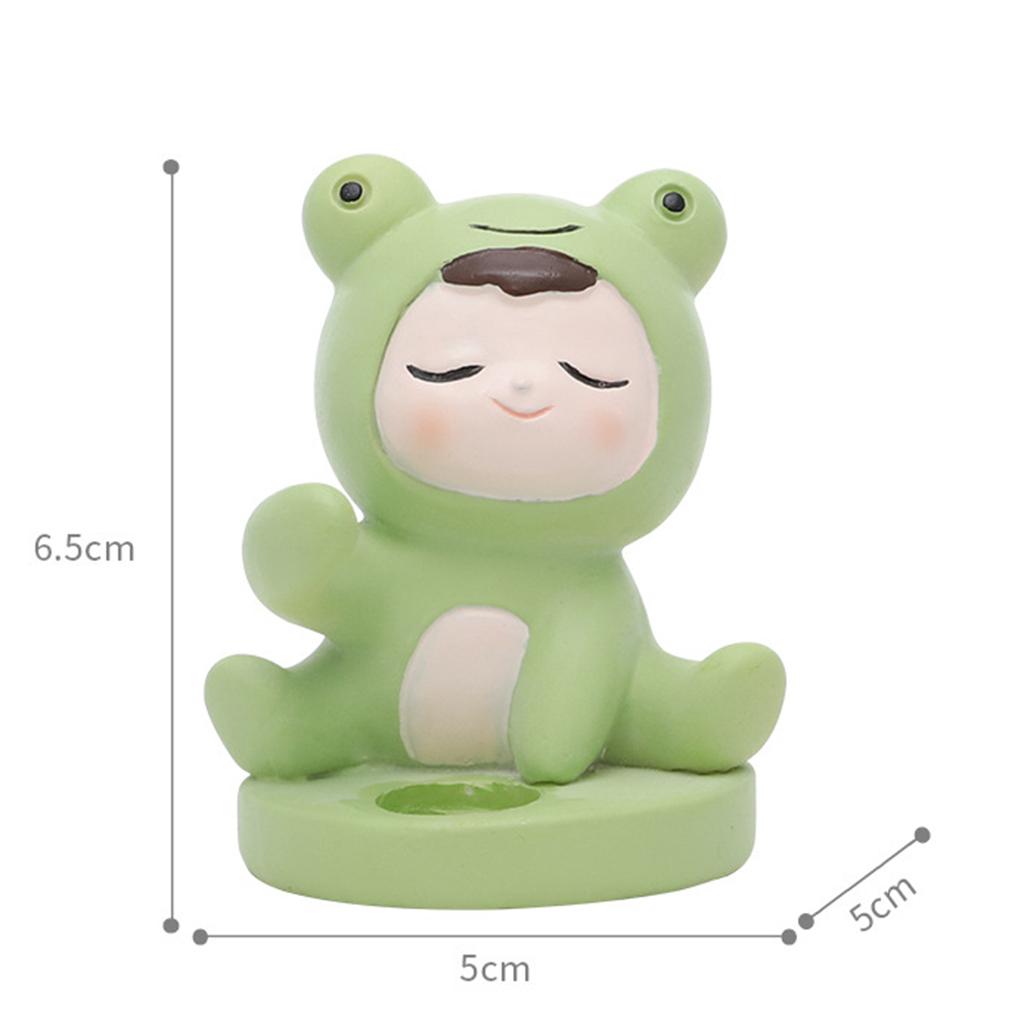 Cute Toothbrush Holder Stand Animal Shape Multi-Functional for Hotel Vanity Frog