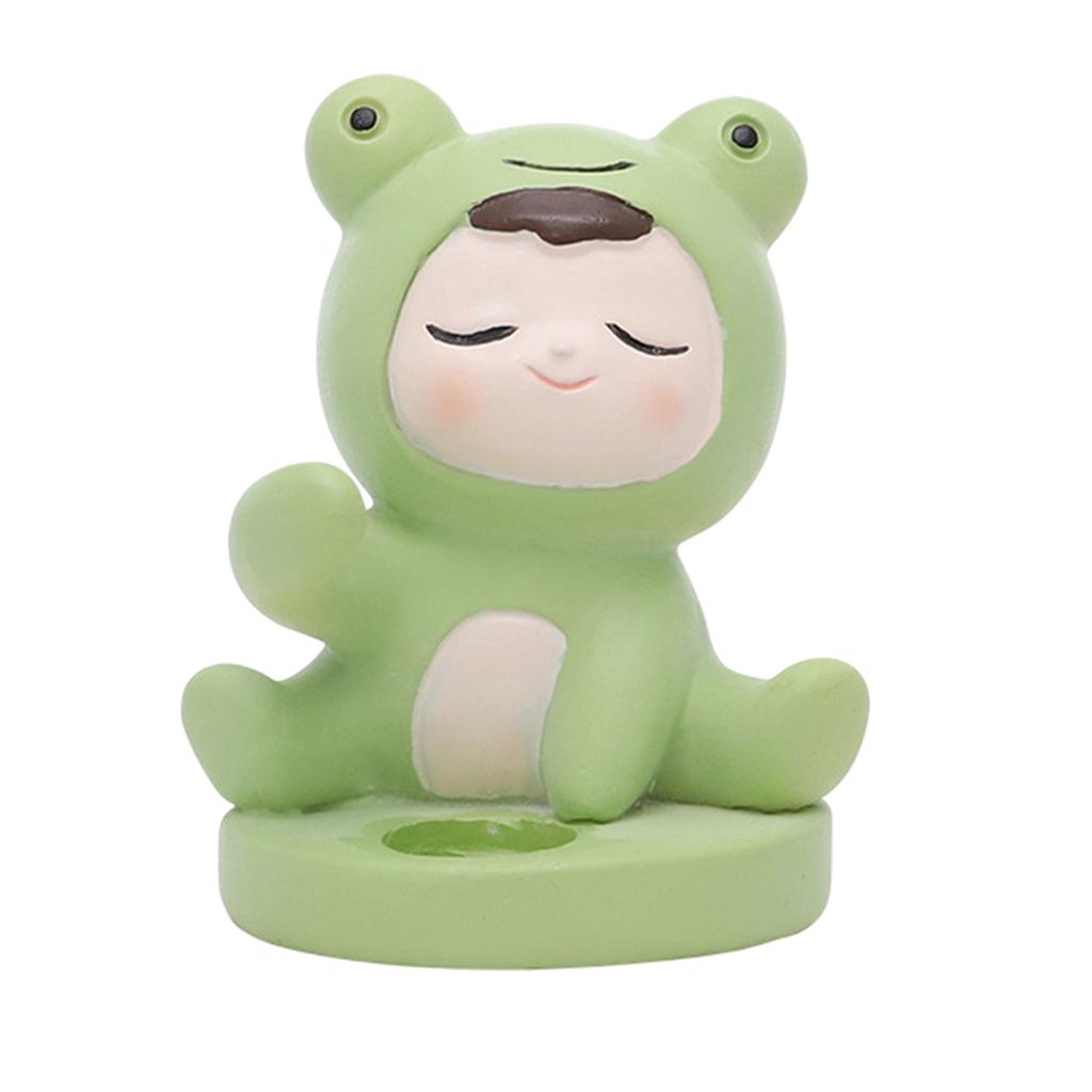 Cute Toothbrush Holder Stand Animal Shape Multi-Functional for Hotel Vanity Frog