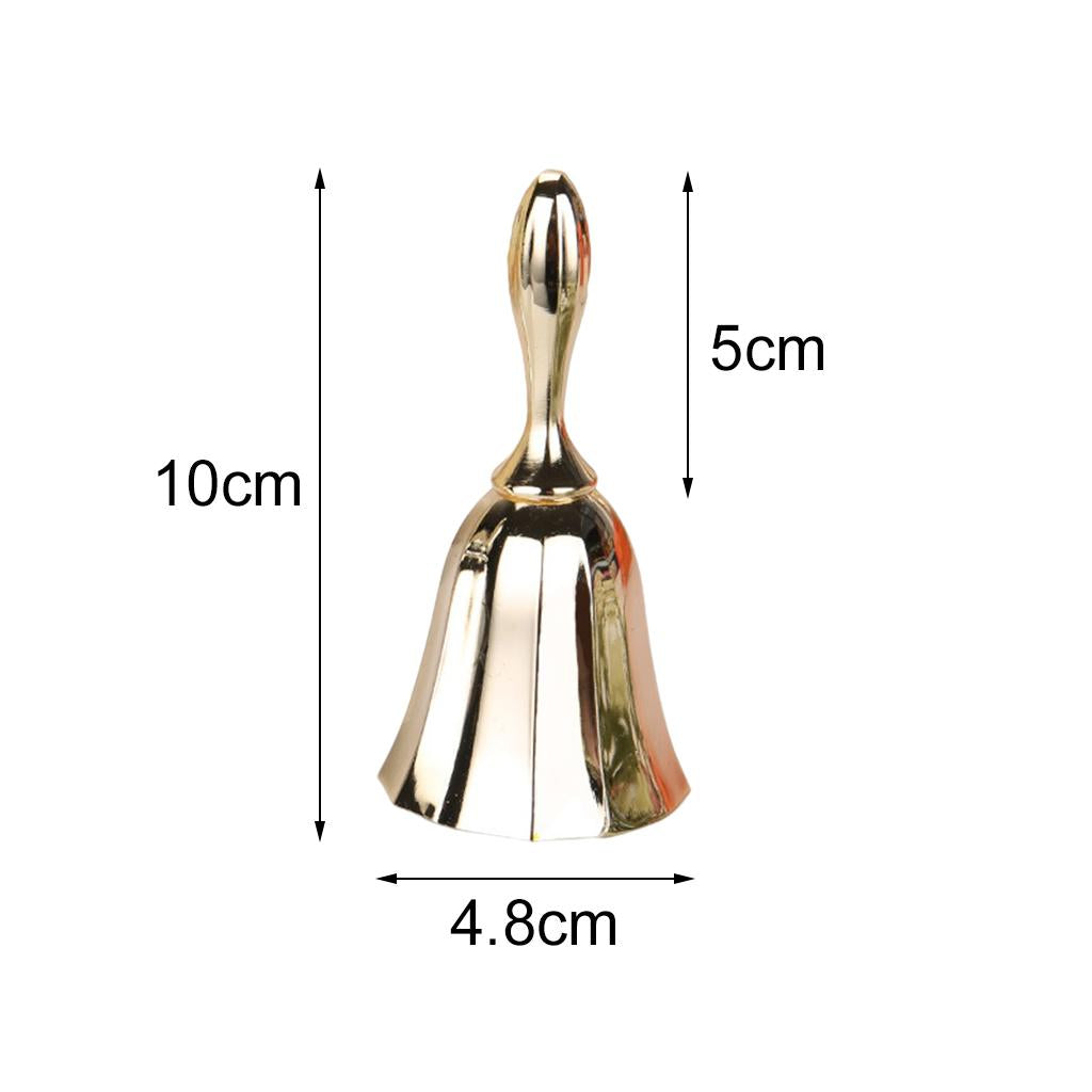 Desk Hand Bell Desk Bell Call Bells for Kitchen Restaurants  Golden