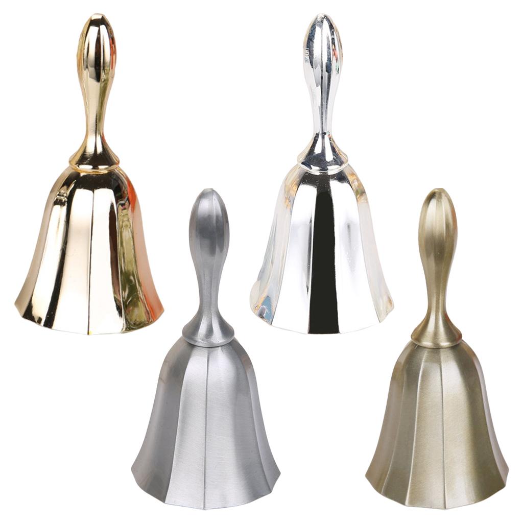 Desk Hand Bell Desk Bell Call Bells for Kitchen Restaurants  Golden