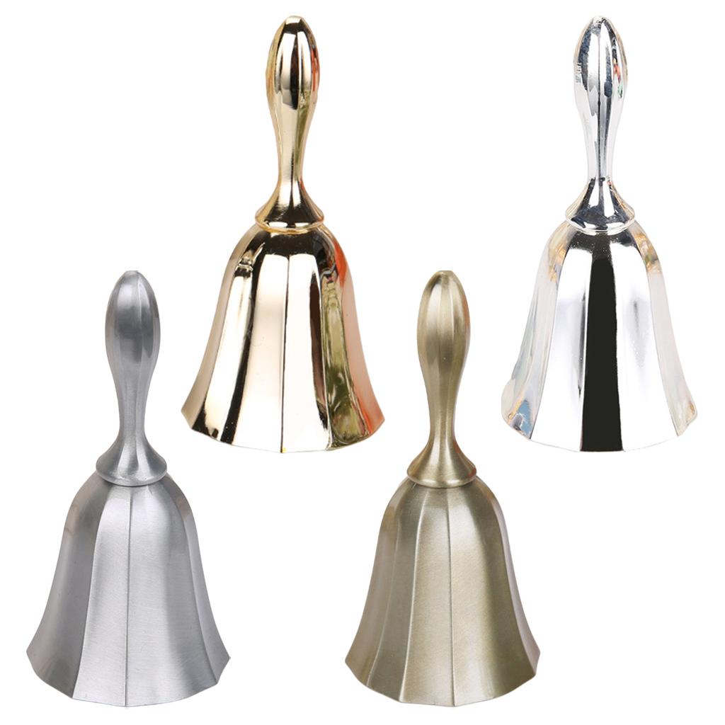 Desk Hand Bell Desk Bell Call Bells for Kitchen Restaurants  Golden