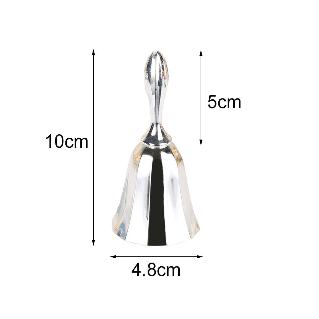 Desk Hand Bell Desk Bell Call Bells for Kitchen Restaurants  Silver