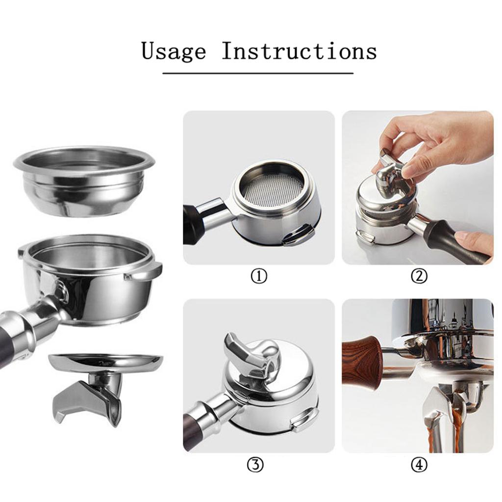 Multifunction 58mm Bottomless Portafilter E61 Durable for Coffee Maker K