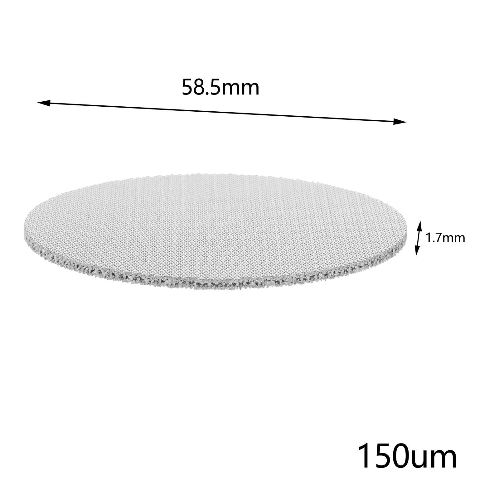 Coffee Filter Screen Filter Mesh Professional for Coffee Machine Accessories 58.5mm 2mm Thick
