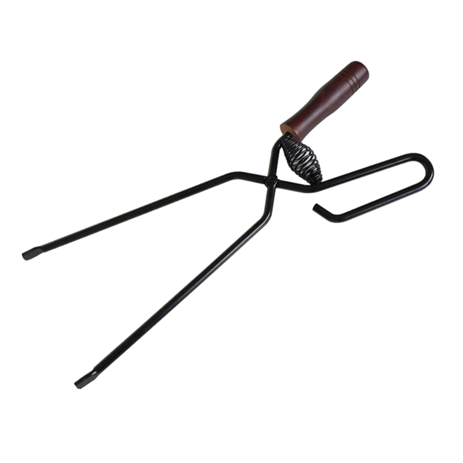 Multifunctional Scissors Tong Barbecue Clip with Wood Handle for Outdoor BBQ