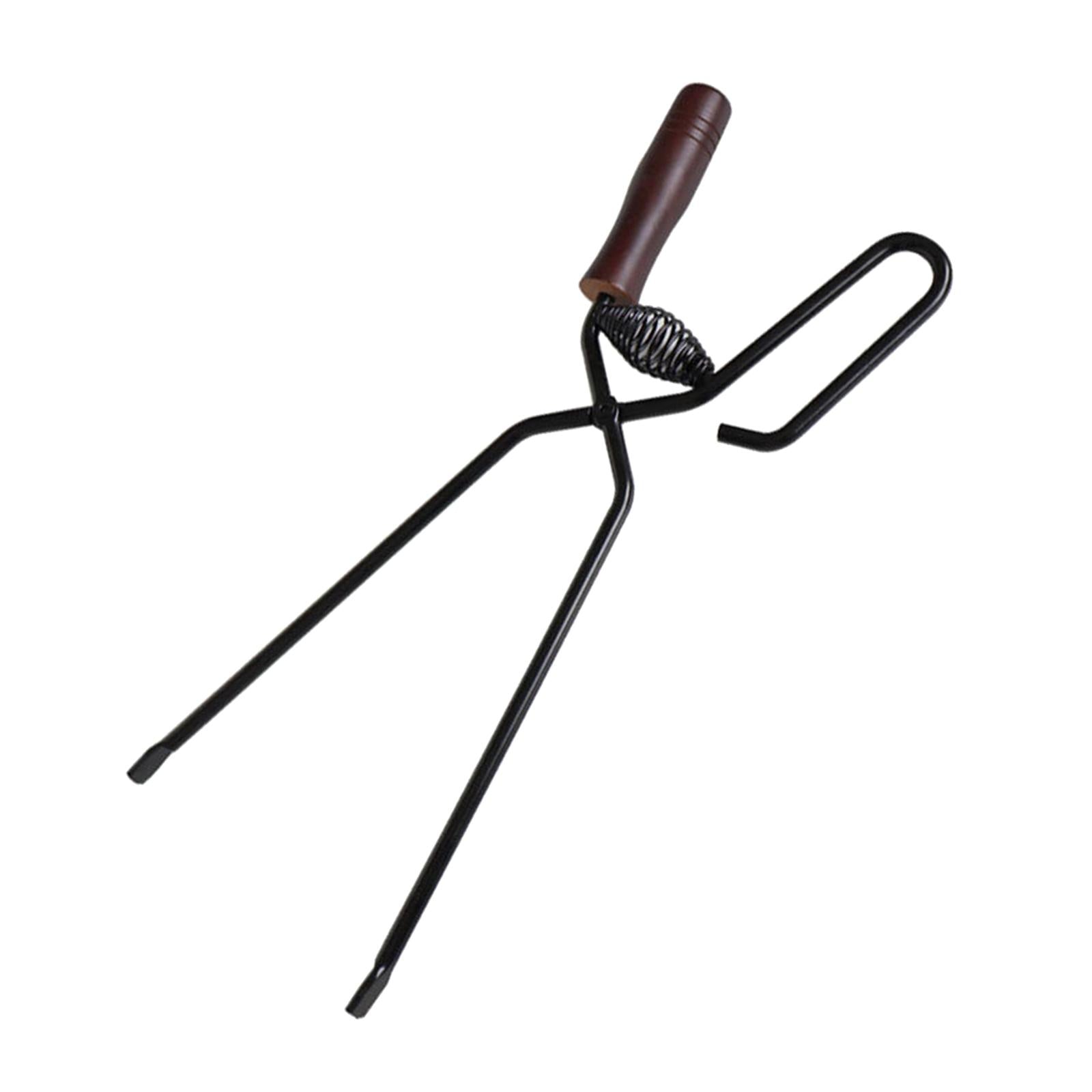 Multifunctional Scissors Tong Barbecue Clip with Wood Handle for Outdoor BBQ