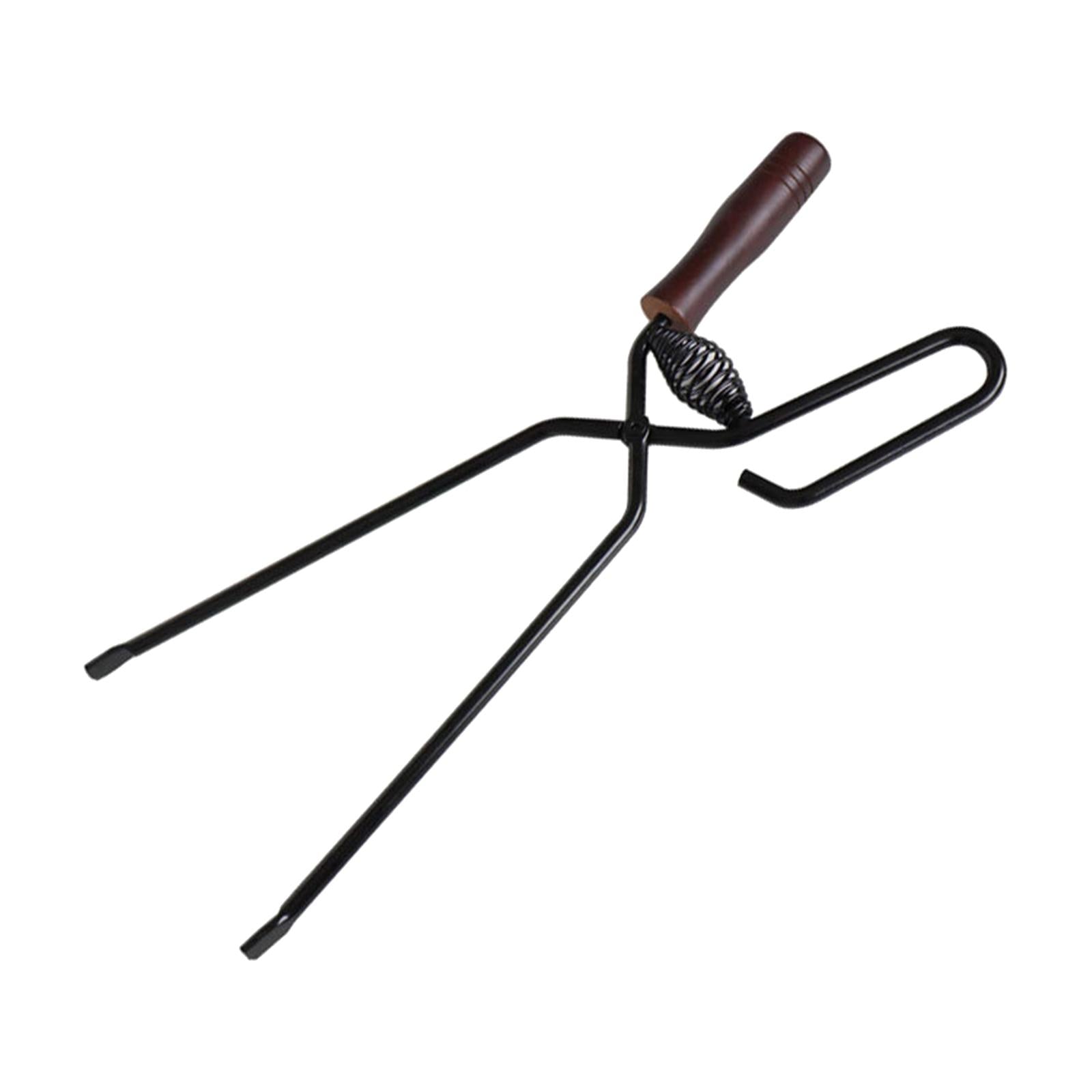 Multifunctional Scissors Tong Barbecue Clip with Wood Handle for Outdoor BBQ