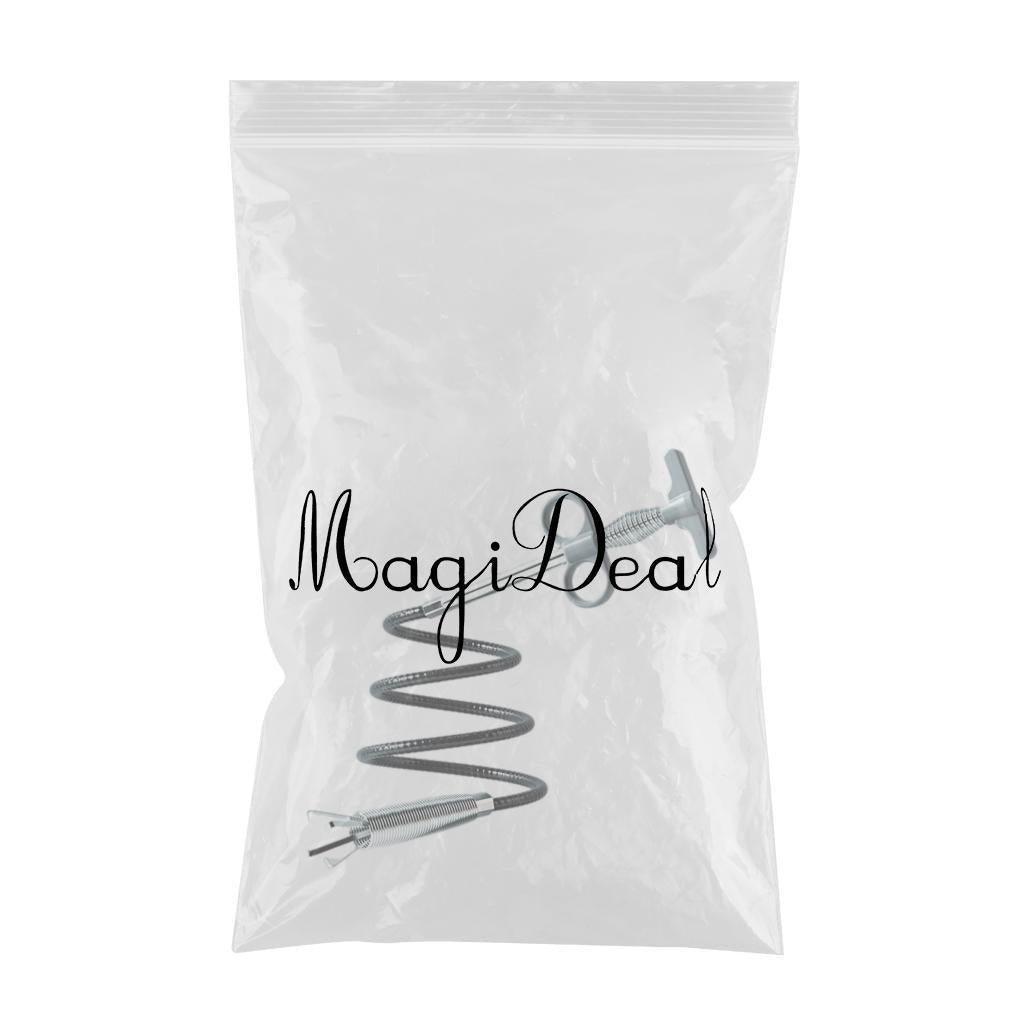 Household Drain Cleaner Drain Pipe Cleaner for Shower Drain Pipeline Sewer Gray 160cm