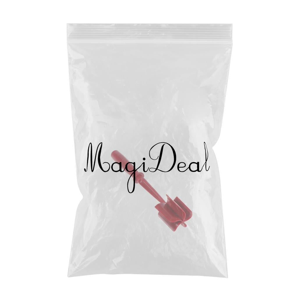 ABS Plastic Meat Chopper Kitchen Utensil 5 Curve Blades for Cooking Baking Red
