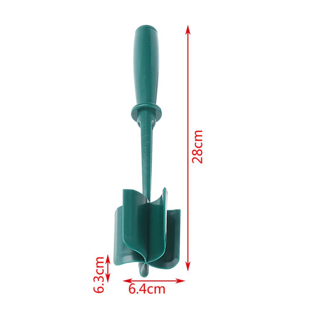ABS Plastic Meat Chopper Kitchen Utensil 5 Curve Blades for Cooking Baking Green