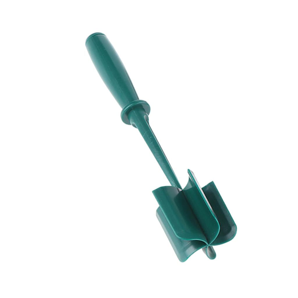 ABS Plastic Meat Chopper Kitchen Utensil 5 Curve Blades for Cooking Baking Green