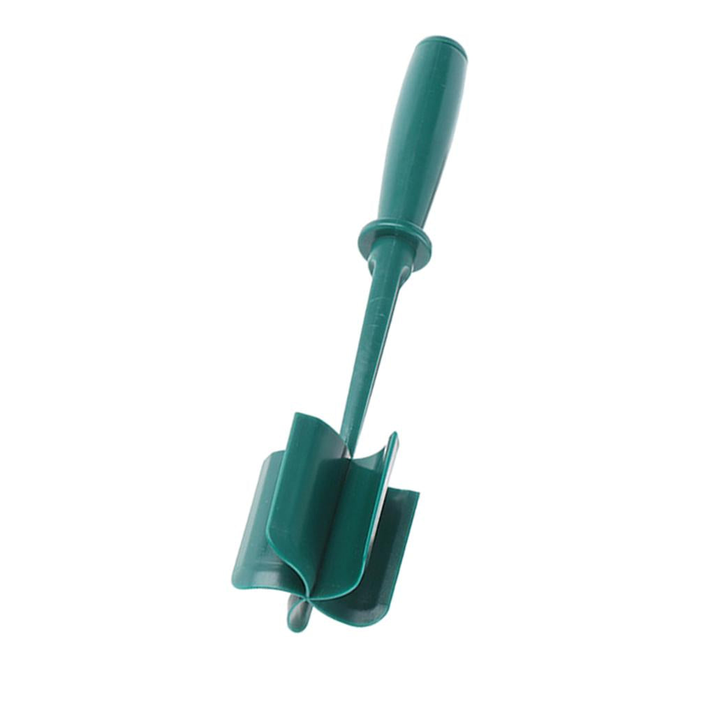 ABS Plastic Meat Chopper Kitchen Utensil 5 Curve Blades for Cooking Baking Green