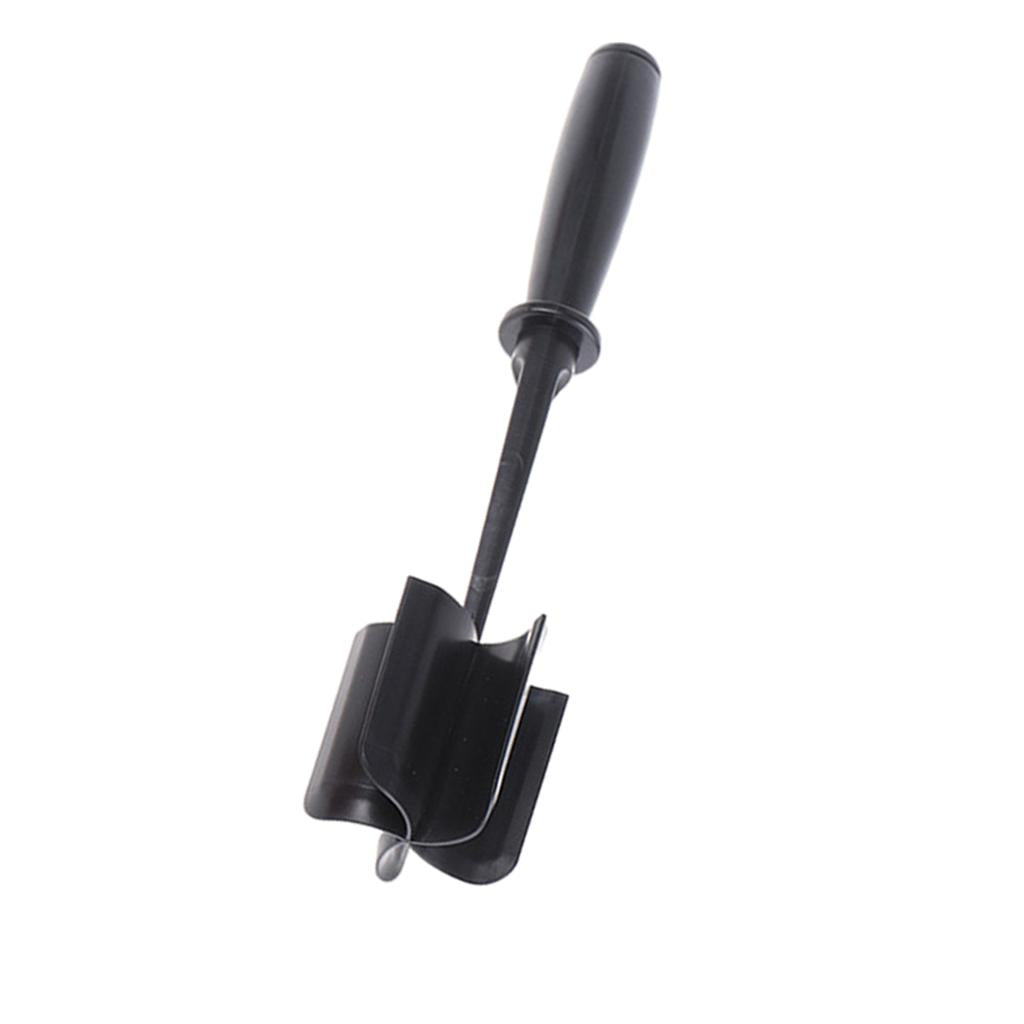 ABS Plastic Meat Chopper Kitchen Utensil 5 Curve Blades for Cooking Baking Black