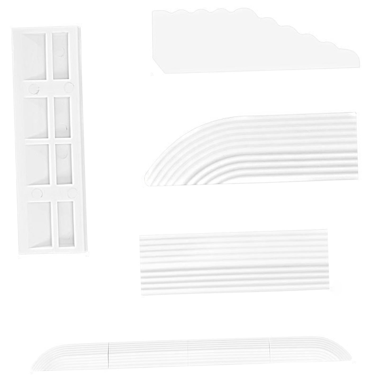 4x Threshold Bars Step Ramp for Robot Vacuum Cleaner White