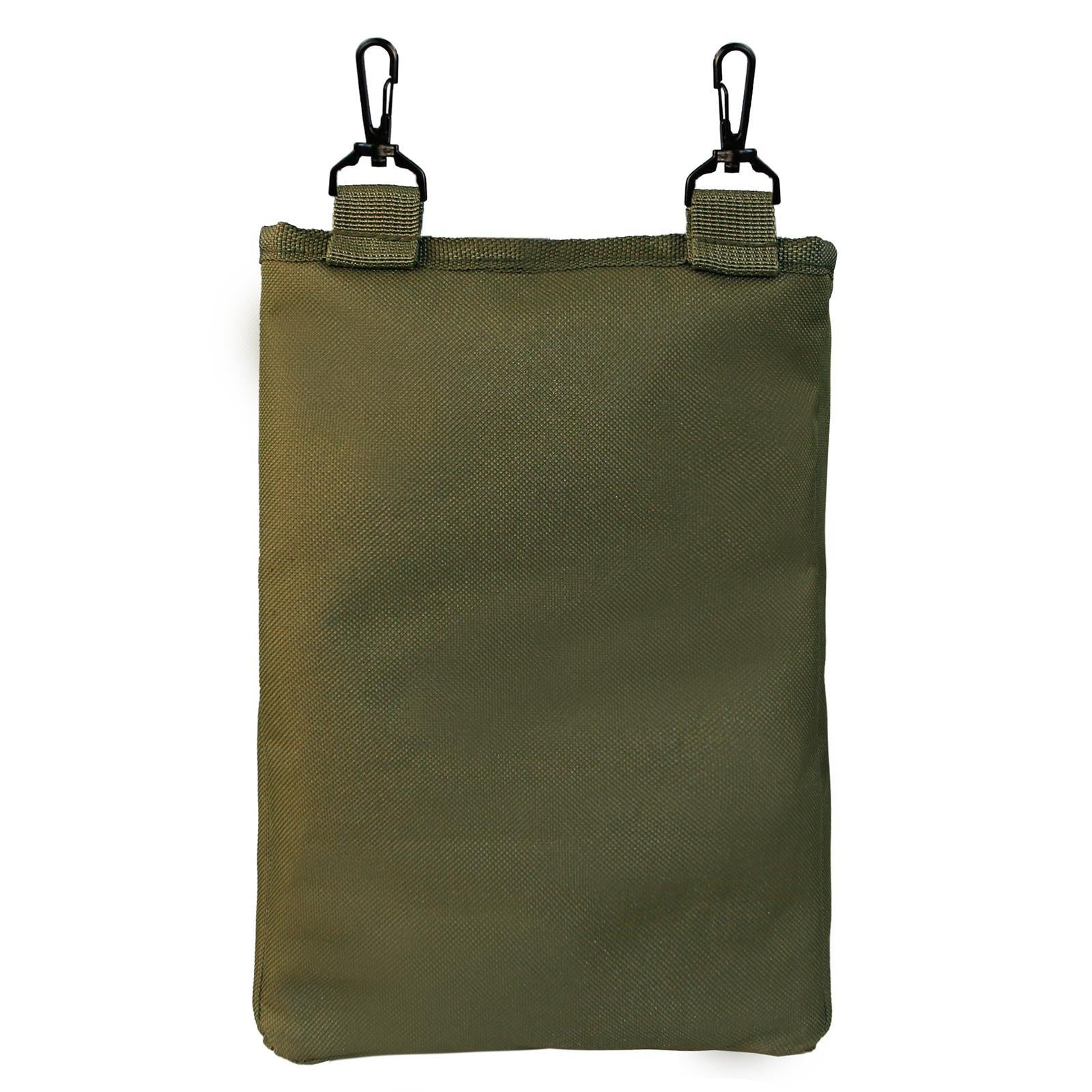 Rabbit Hay Feeder Bag Hay Bag Hanging Pouch Feeder 2 Holes for Guinea Pig army green