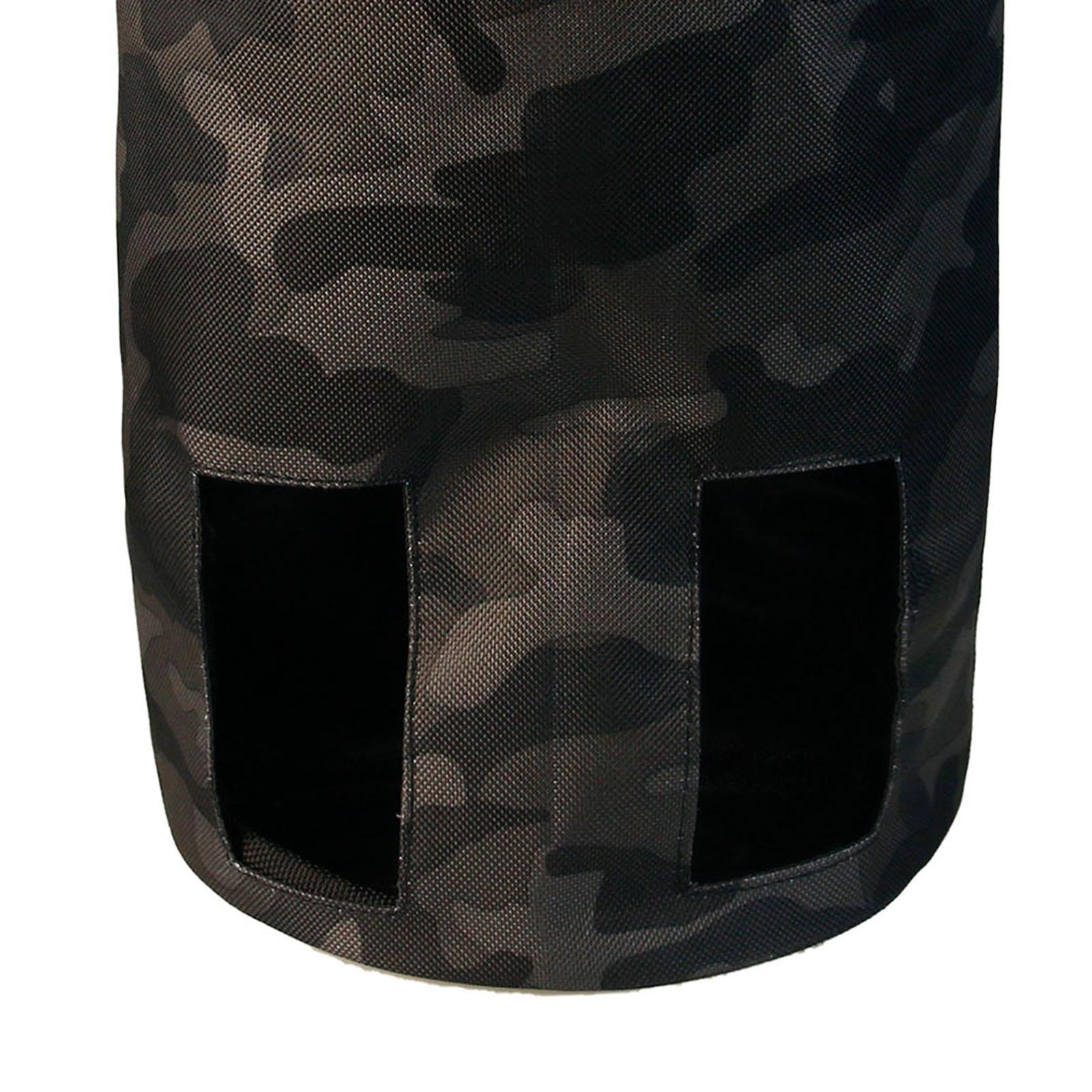 Rabbit Hay Feeder Bag Hay Bag Hanging Pouch Feeder 2 Holes for Guinea Pig black camouflage