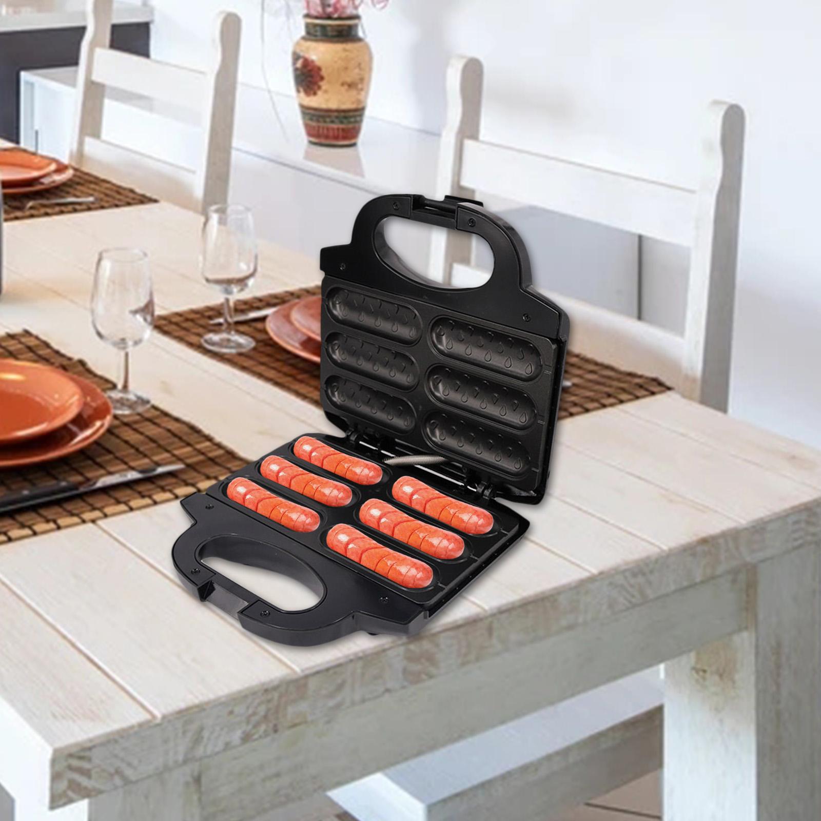 Mini Corn Dog Maker Homemade Hot Dogs Household 6 Grids for Baking Cooking