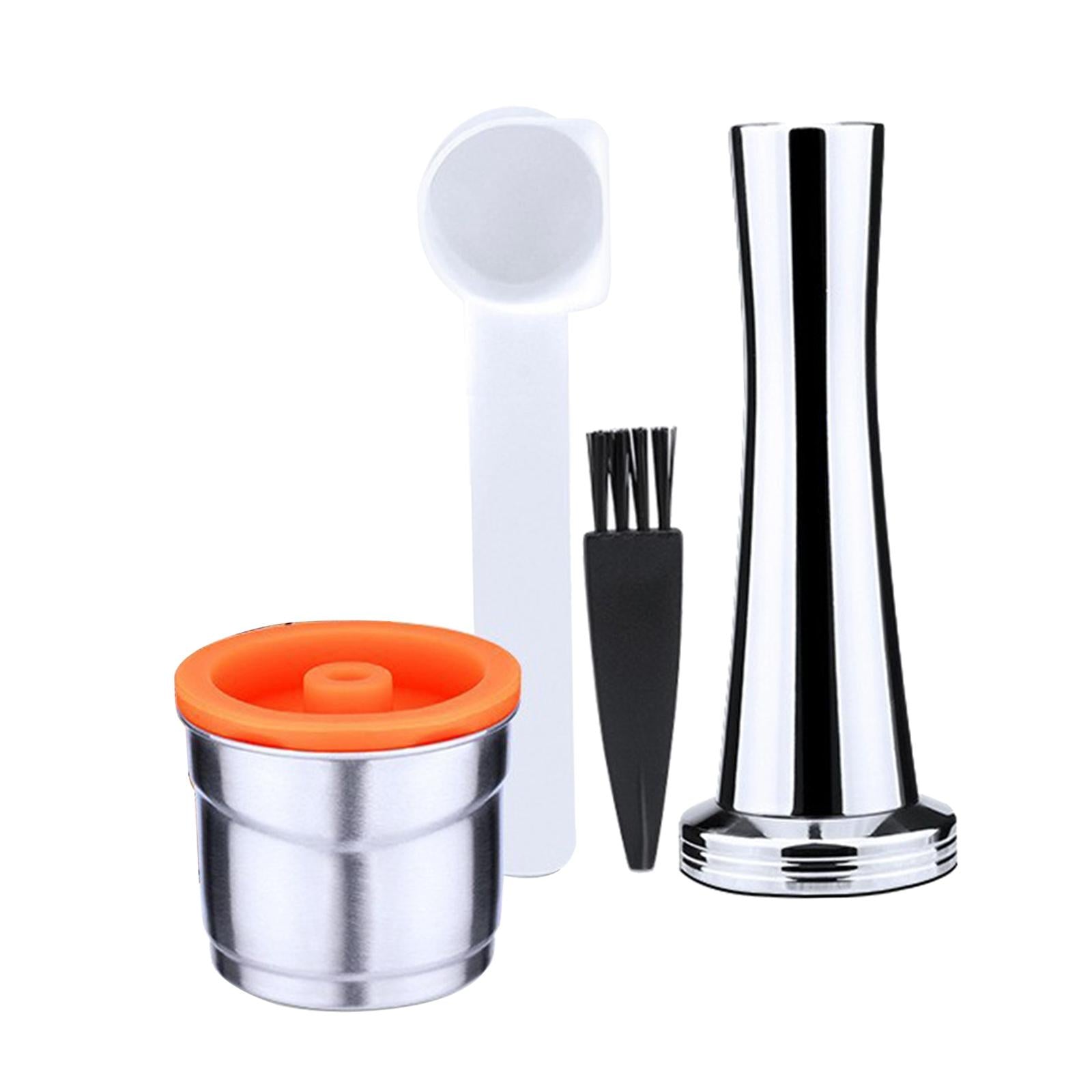 Reusable Coffee Pod Filter with Spoon and Brush for Illy Coffee Machine Package A