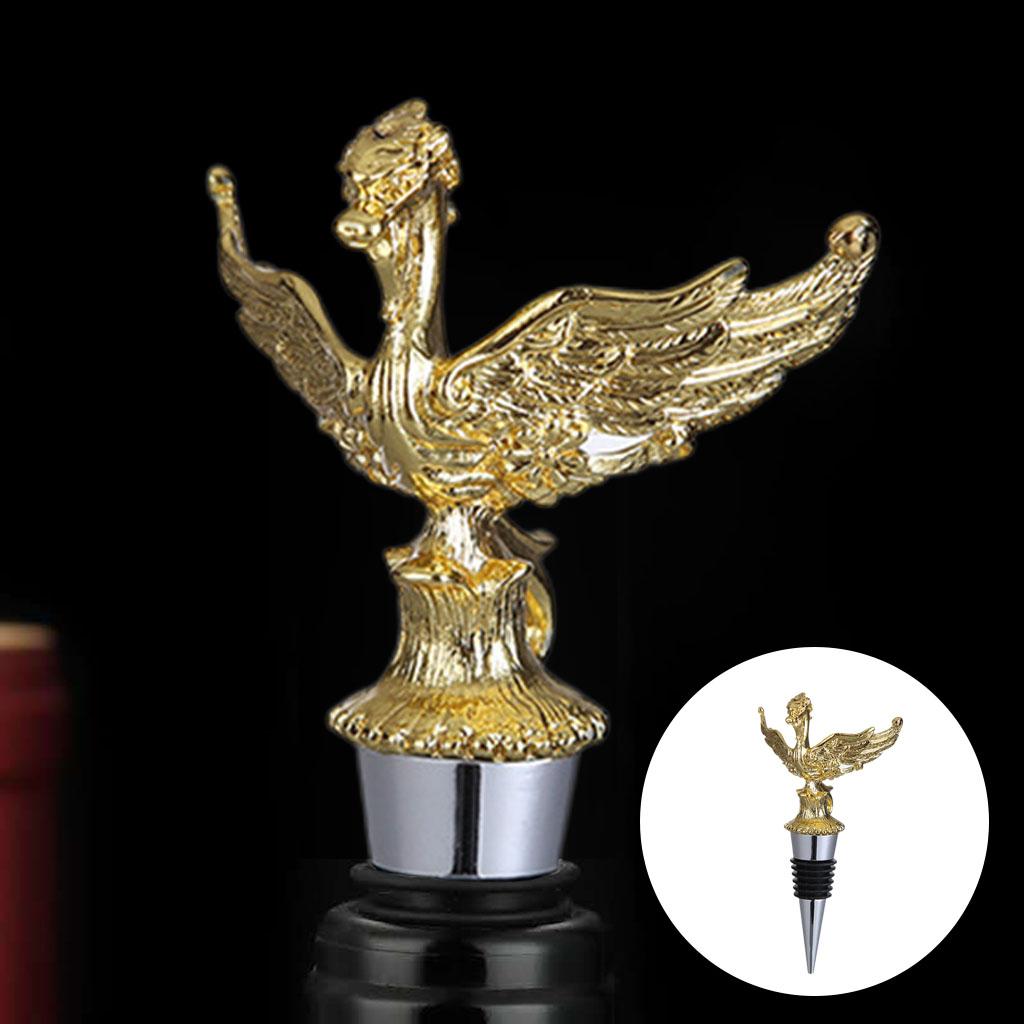 Animal Wine Bottle Stopper Decor for Bar Beverage Bottle Champagne Bottle Dragon Stopper Gold