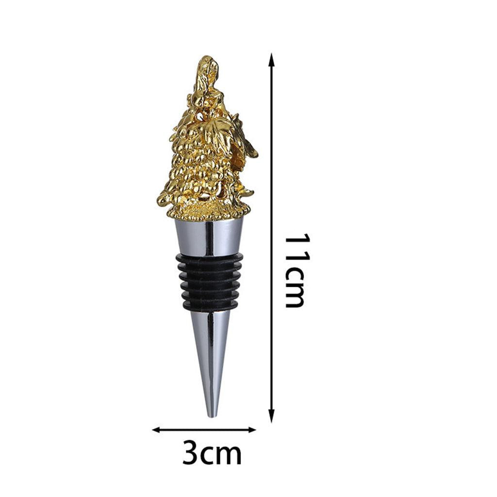 Animal Wine Bottle Stopper Decor for Bar Beverage Bottle Champagne Bottle Grape Stopper Gold