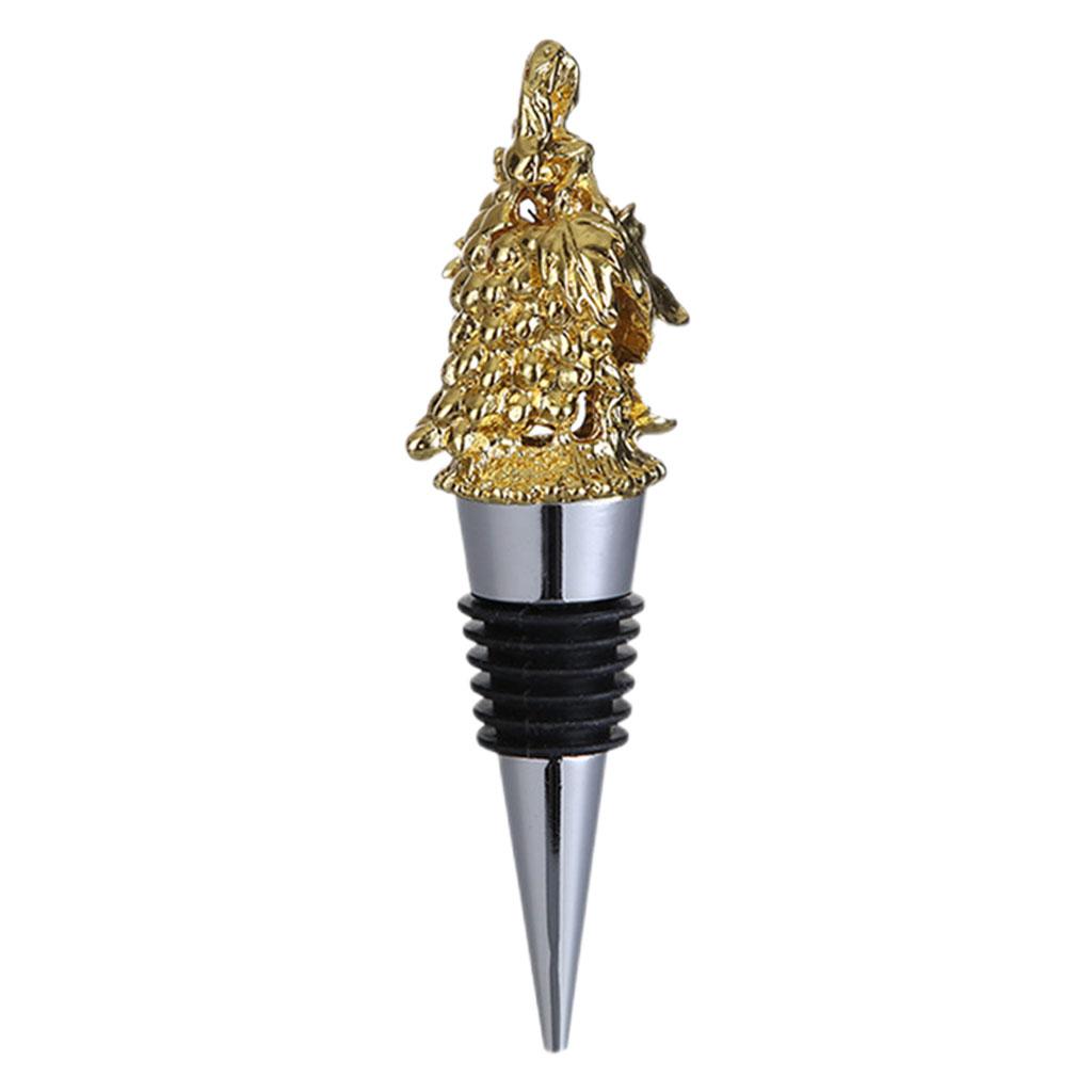 Animal Wine Bottle Stopper Decor for Bar Beverage Bottle Champagne Bottle Grape Stopper Gold
