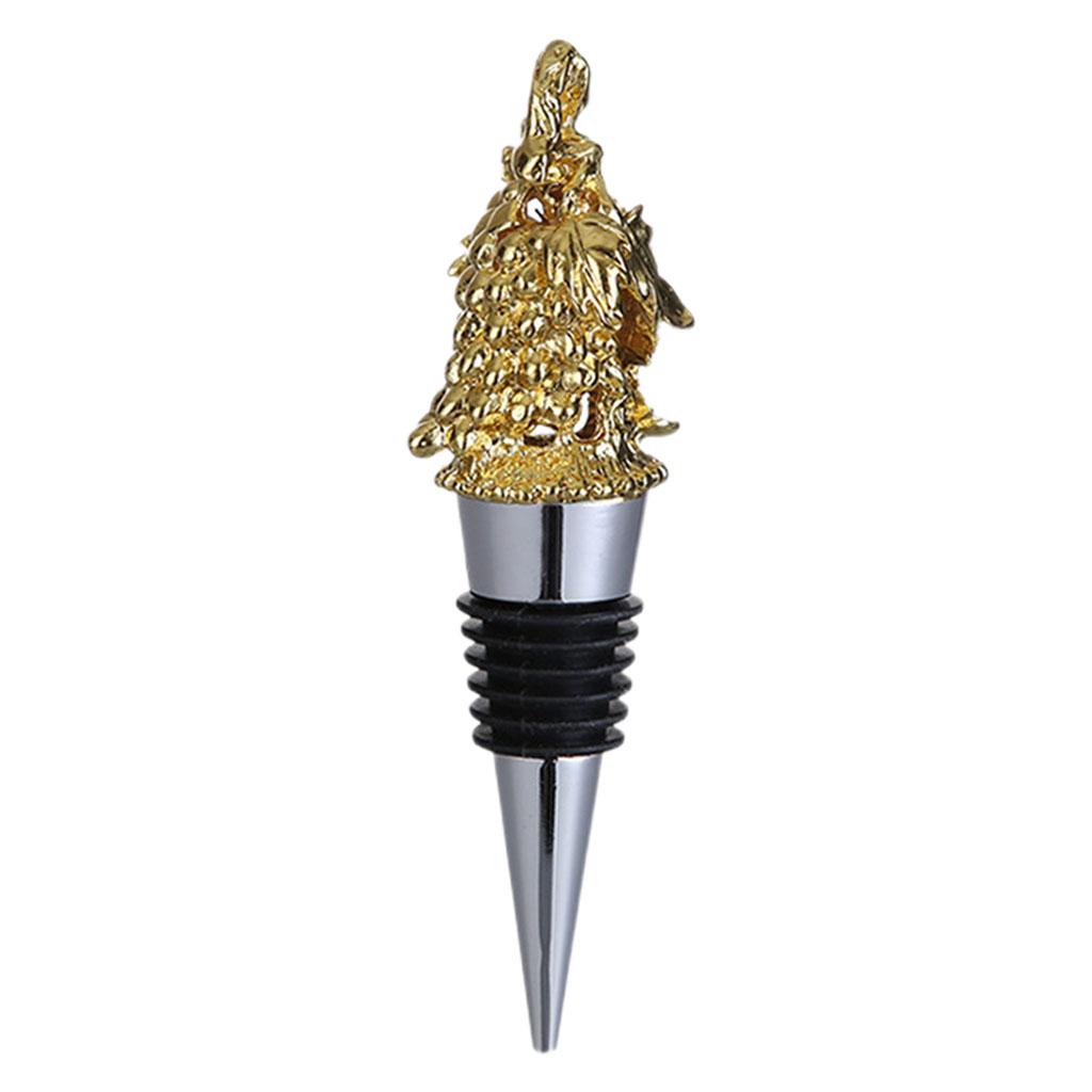 Animal Wine Bottle Stopper Decor for Bar Beverage Bottle Champagne Bottle Grape Stopper Gold