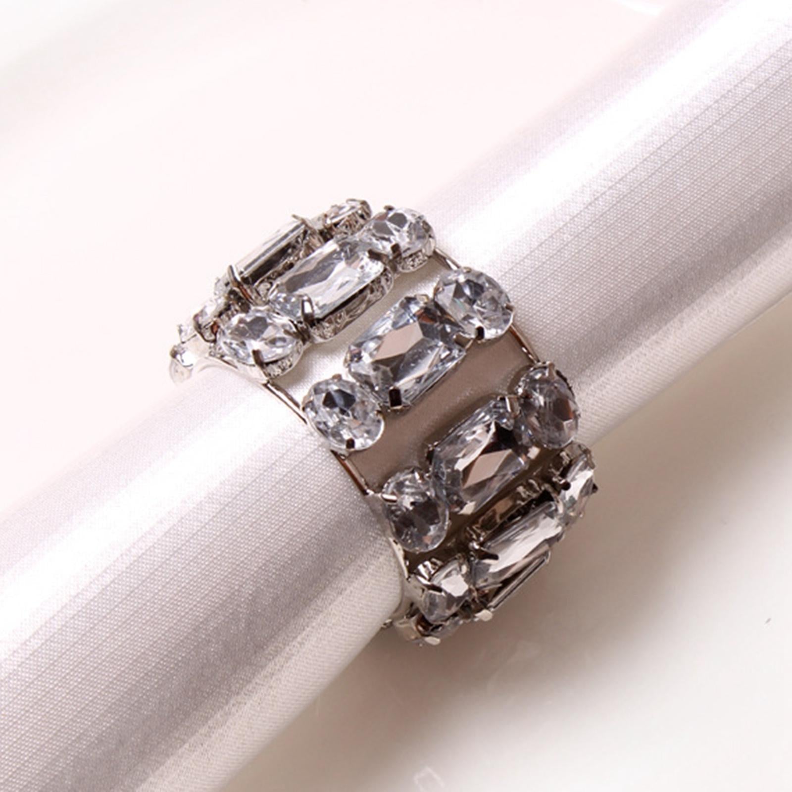 Napkin Buckle Table Decoration Accessories Stain Resistant for Holiday