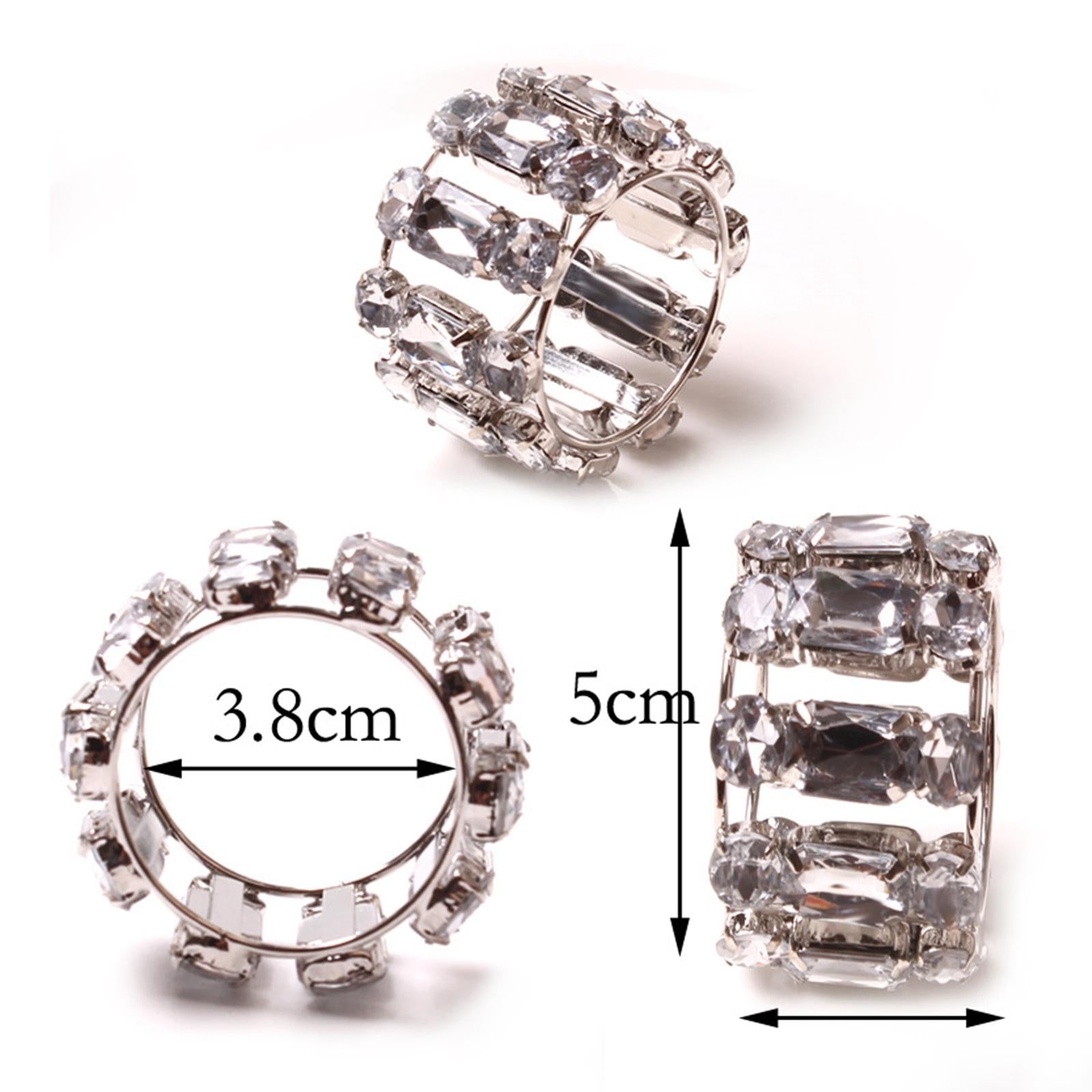 Napkin Buckle Table Decoration Accessories Stain Resistant for Holiday
