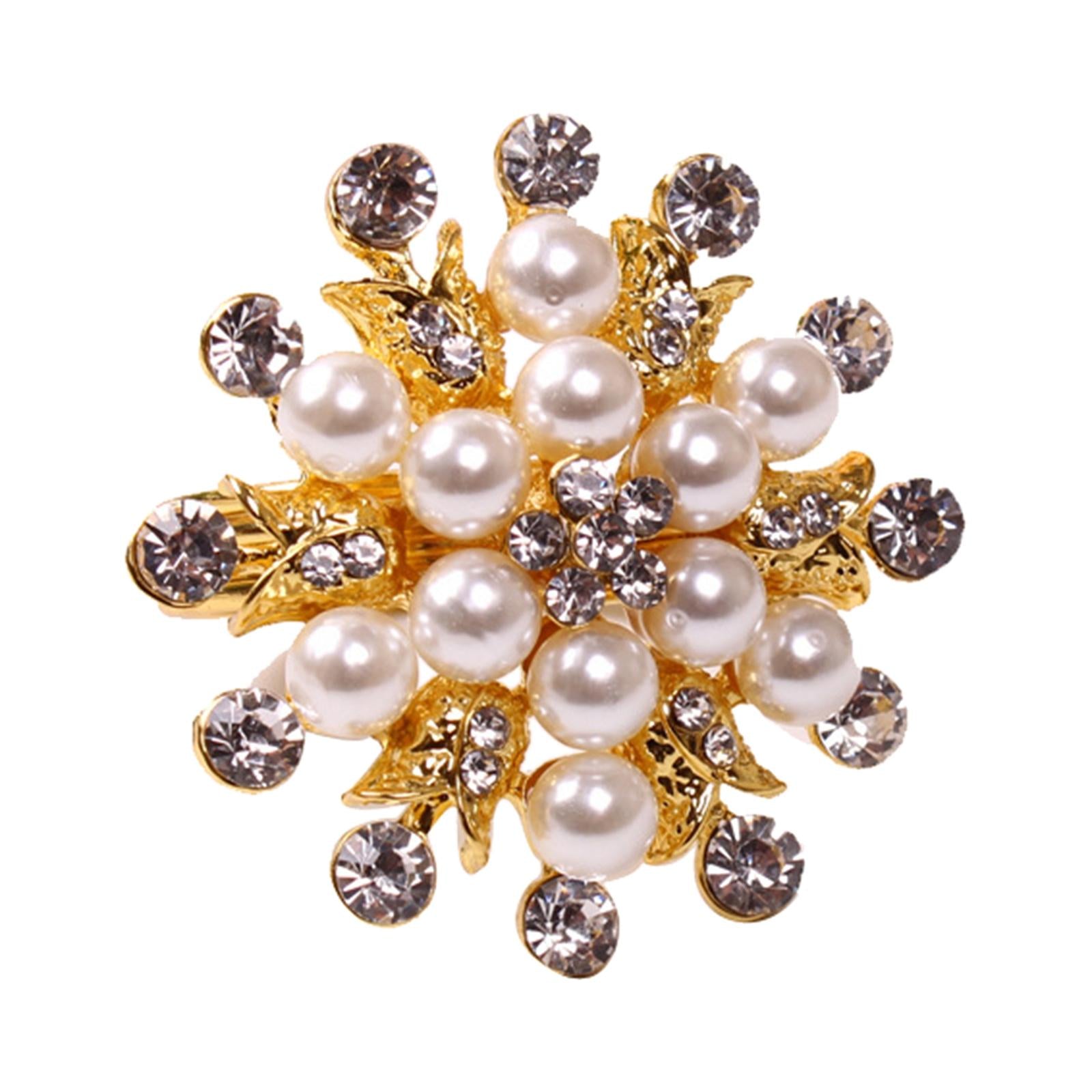 4Pcs Napkin Rings Set Metallic Flower Twined Tableware Supplies for Hotel