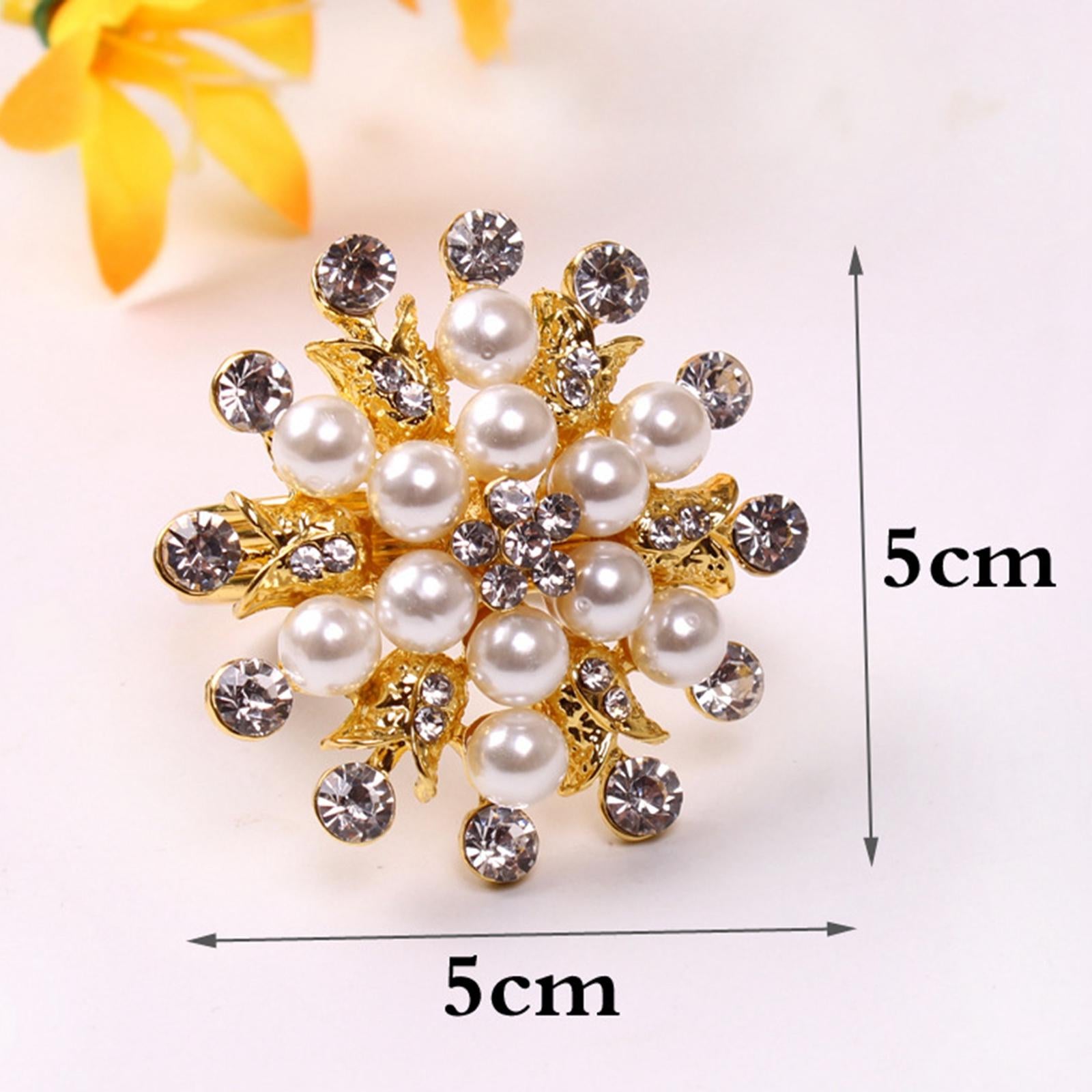 4Pcs Napkin Rings Set Metallic Flower Twined Tableware Supplies for Hotel