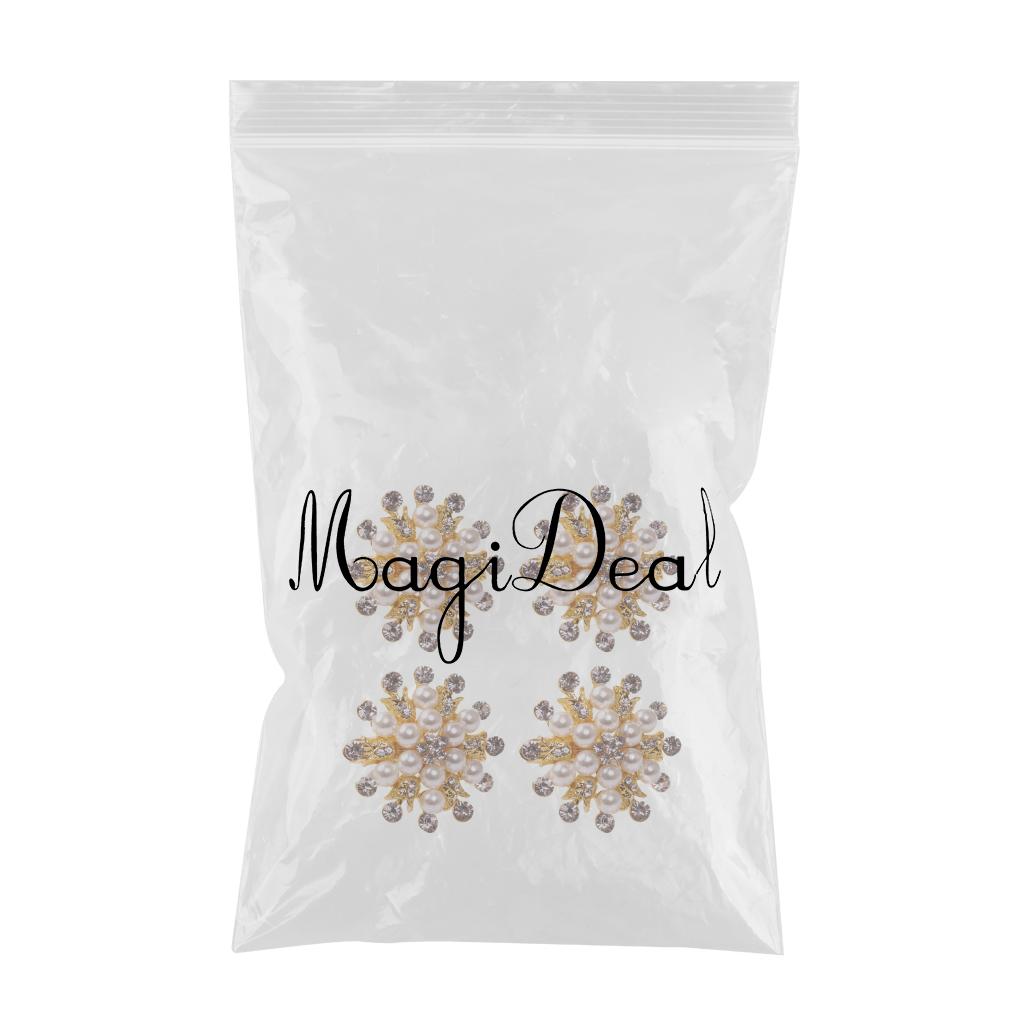 4Pcs Napkin Rings Set Metallic Flower Twined Tableware Supplies for Hotel