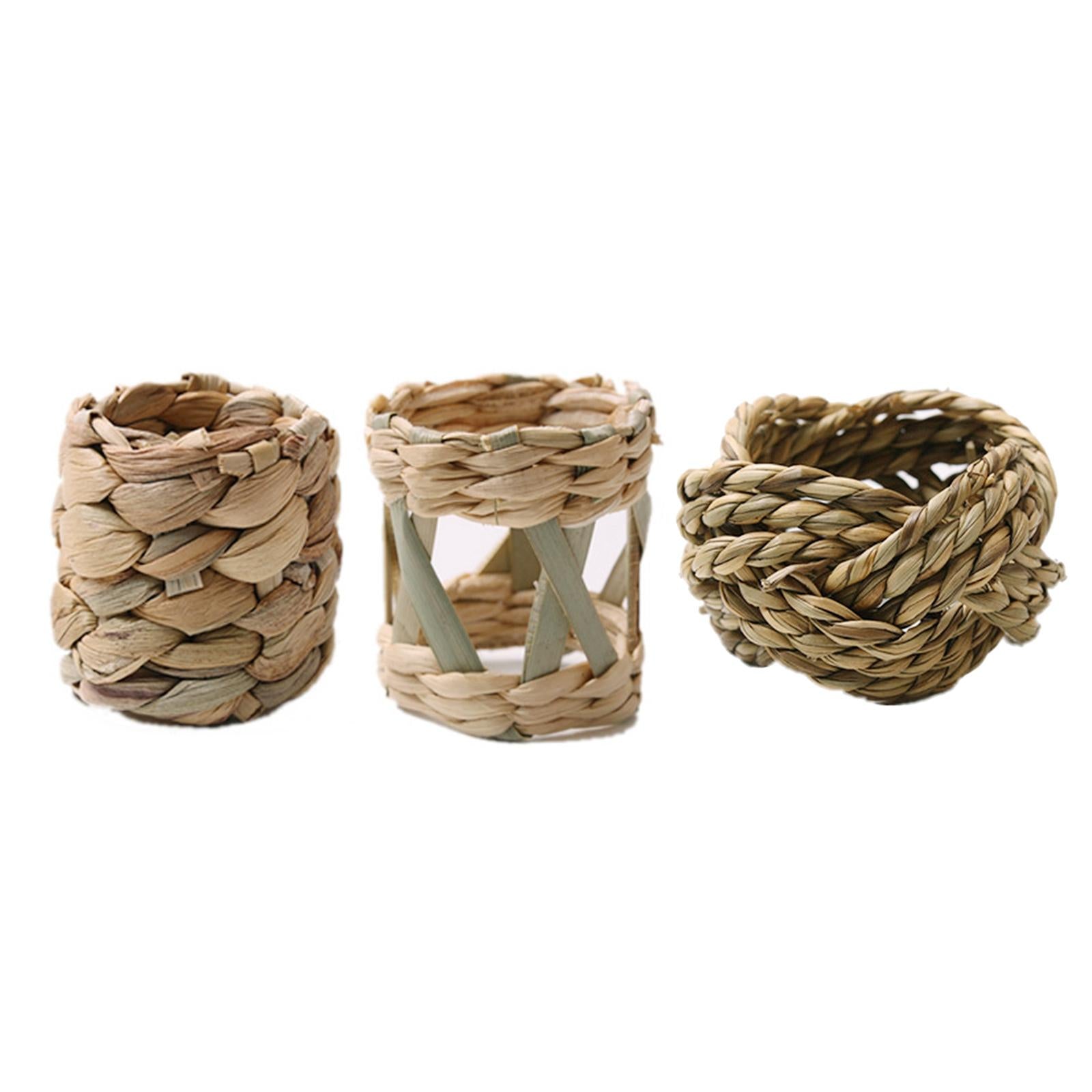 6x Handmade Napkin Rings Napkin Holder for Gathering Kitchen Dinner Table 5.4x5cm