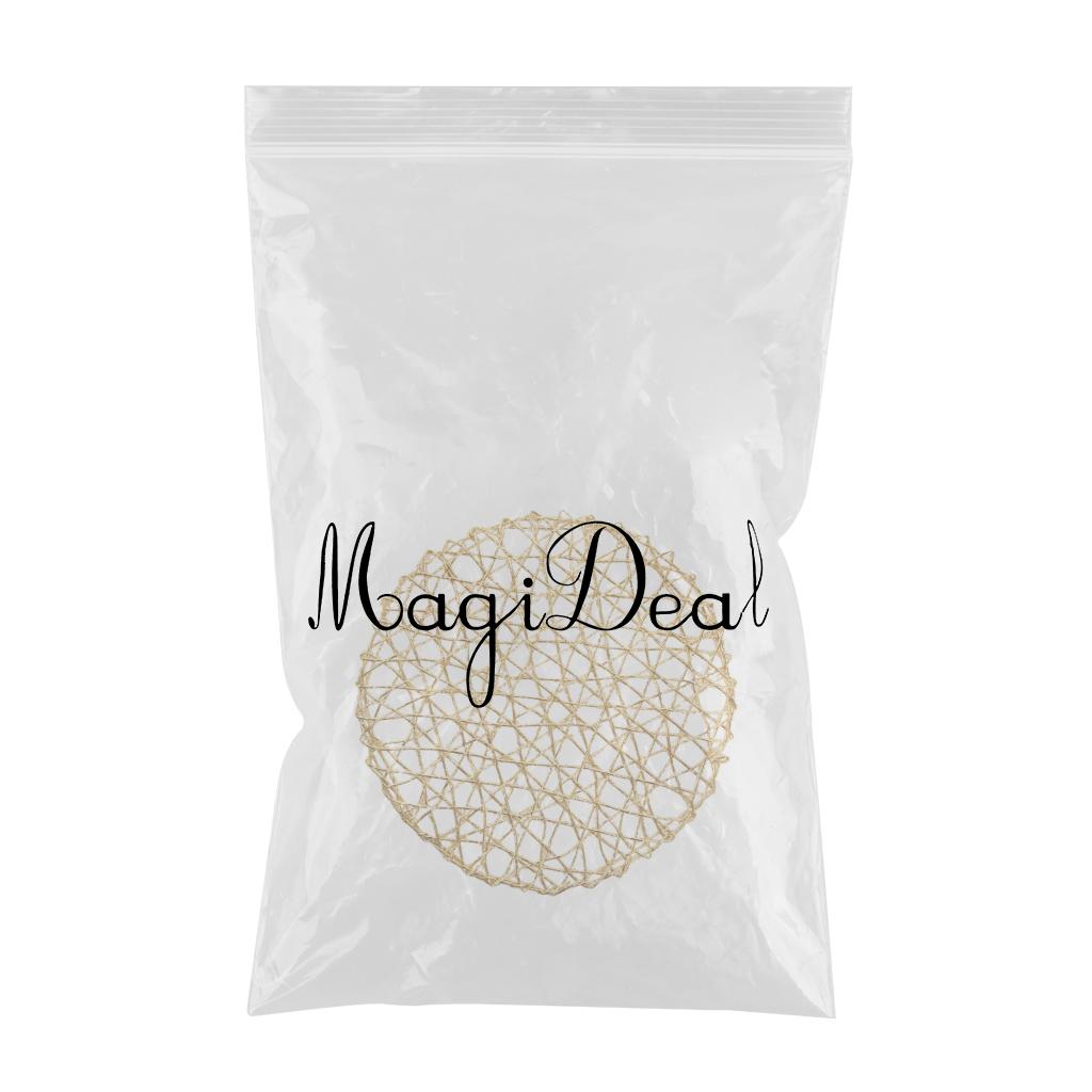 Round Placemats Tableware Utensil Stain Resistant for Dining Table Gold