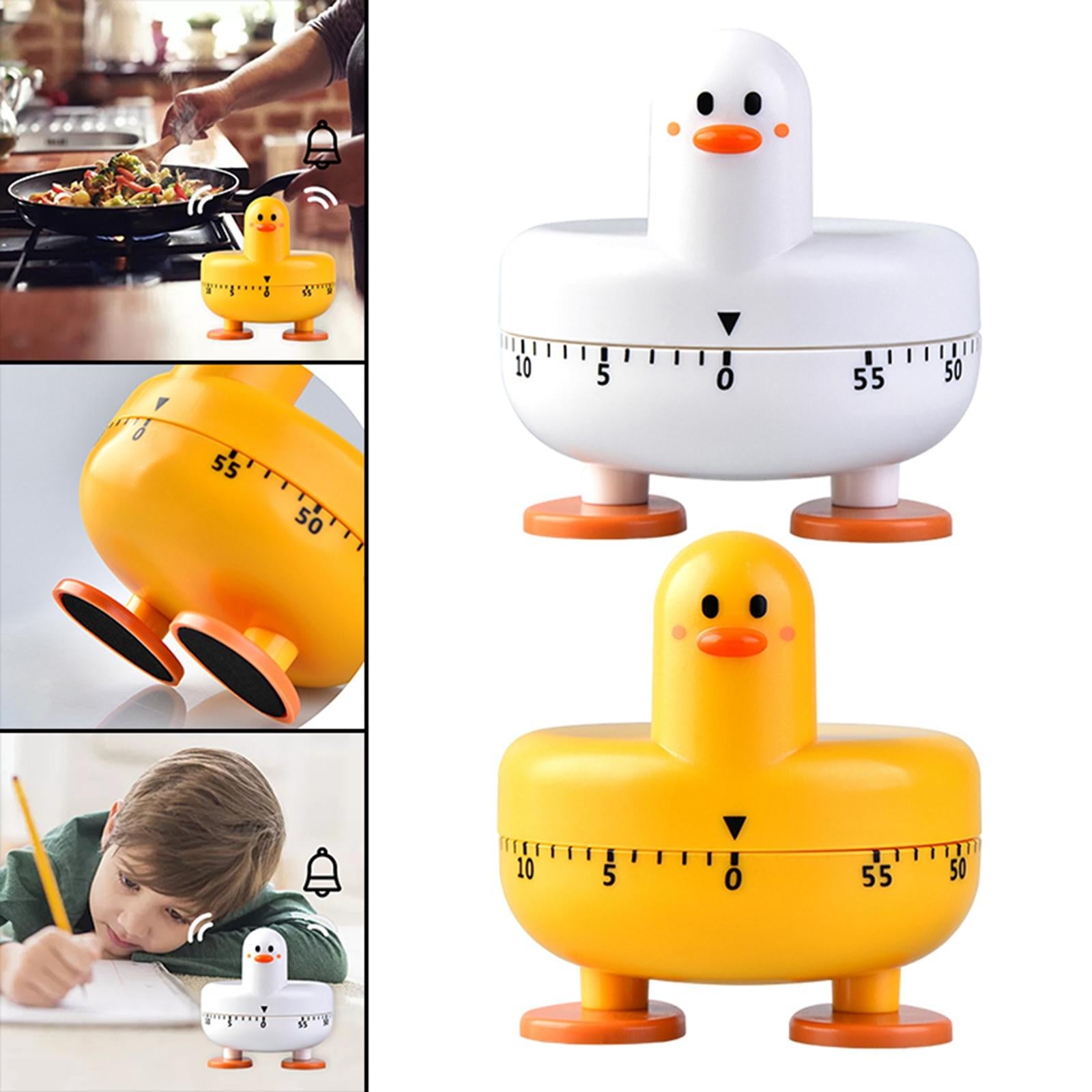 Mechanical Cooking Timer Alarm Reminder Count Down Clock for Yoga Games Kids Yellow