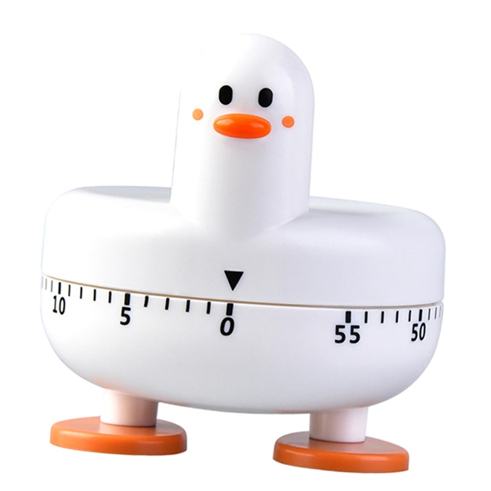 Mechanical Cooking Timer Alarm Reminder Count Down Clock for Yoga Games Kids White